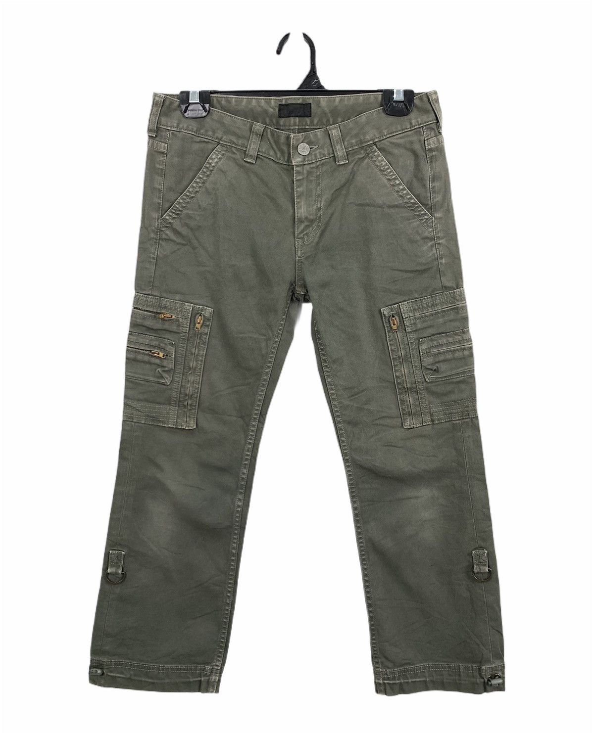 COMME CA DU MODE 10Pocket Bondage Utilities Crop Cargo Pant