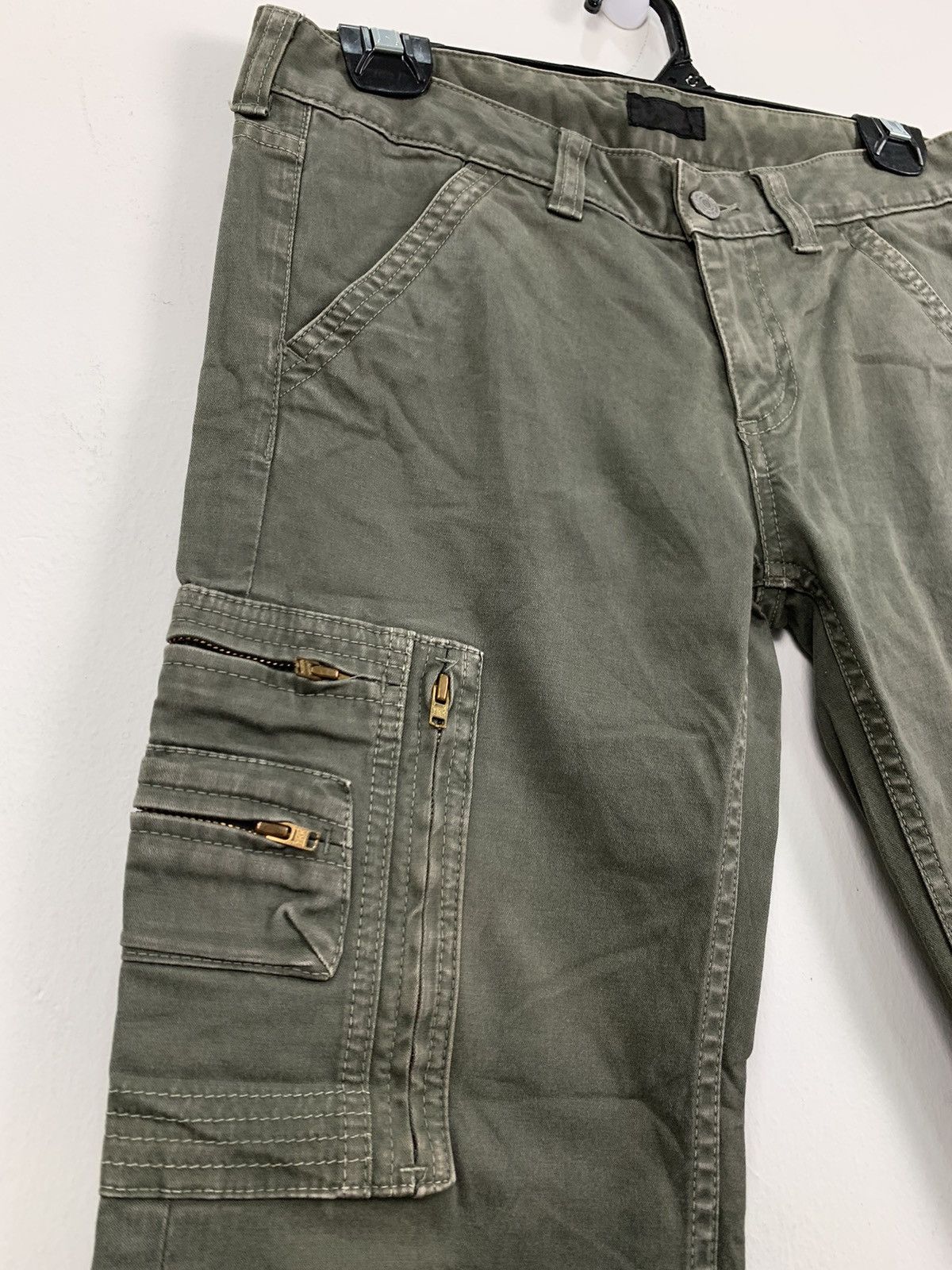 COMME CA DU MODE 10Pocket Bondage Utilities Crop Cargo Pant