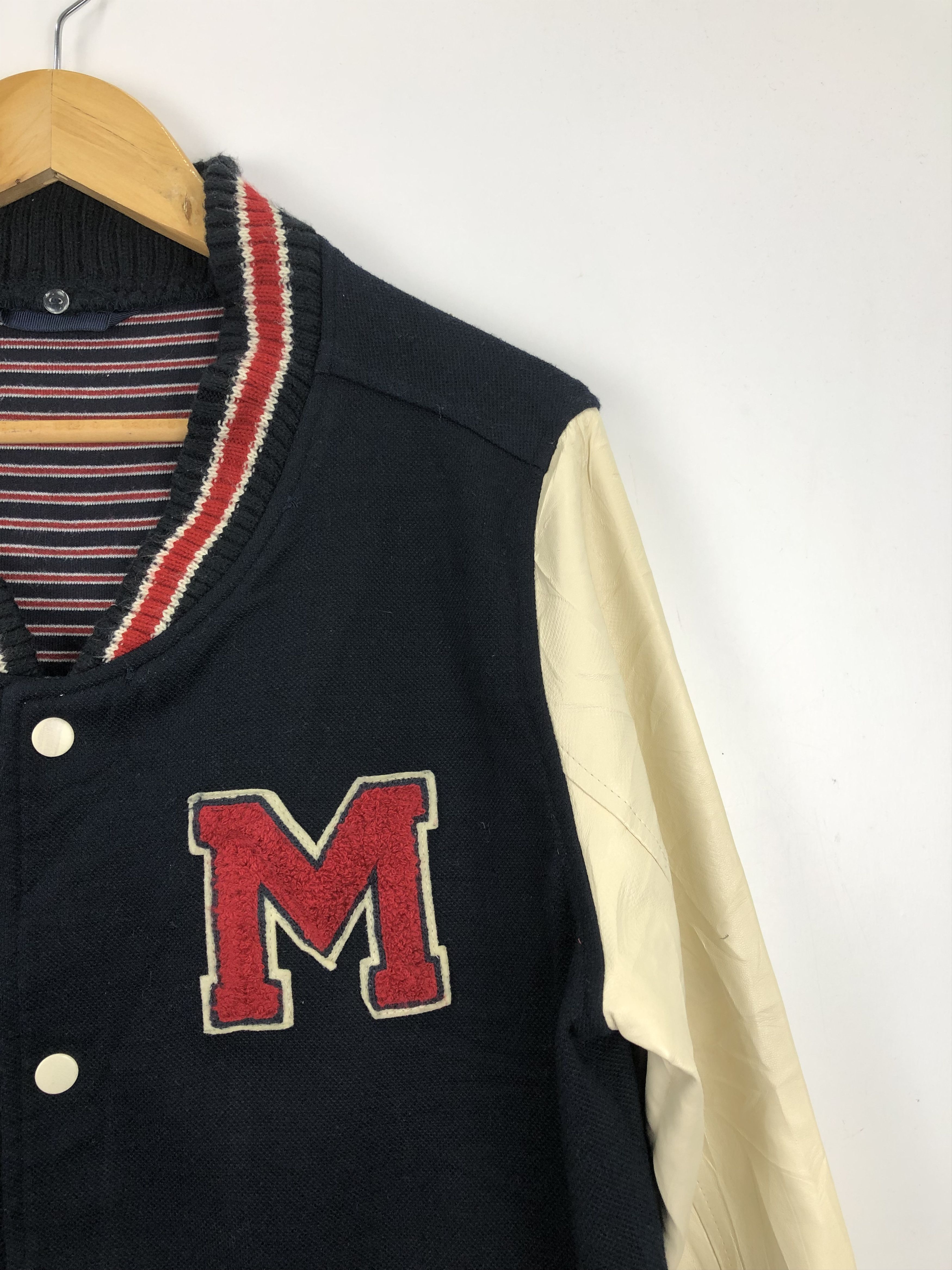 Japanese Brand Vintage Japanese Brand Synthetic Leather Varsity V0382 Size US M / EU 48-50 / 2 - 8 Thumbnail