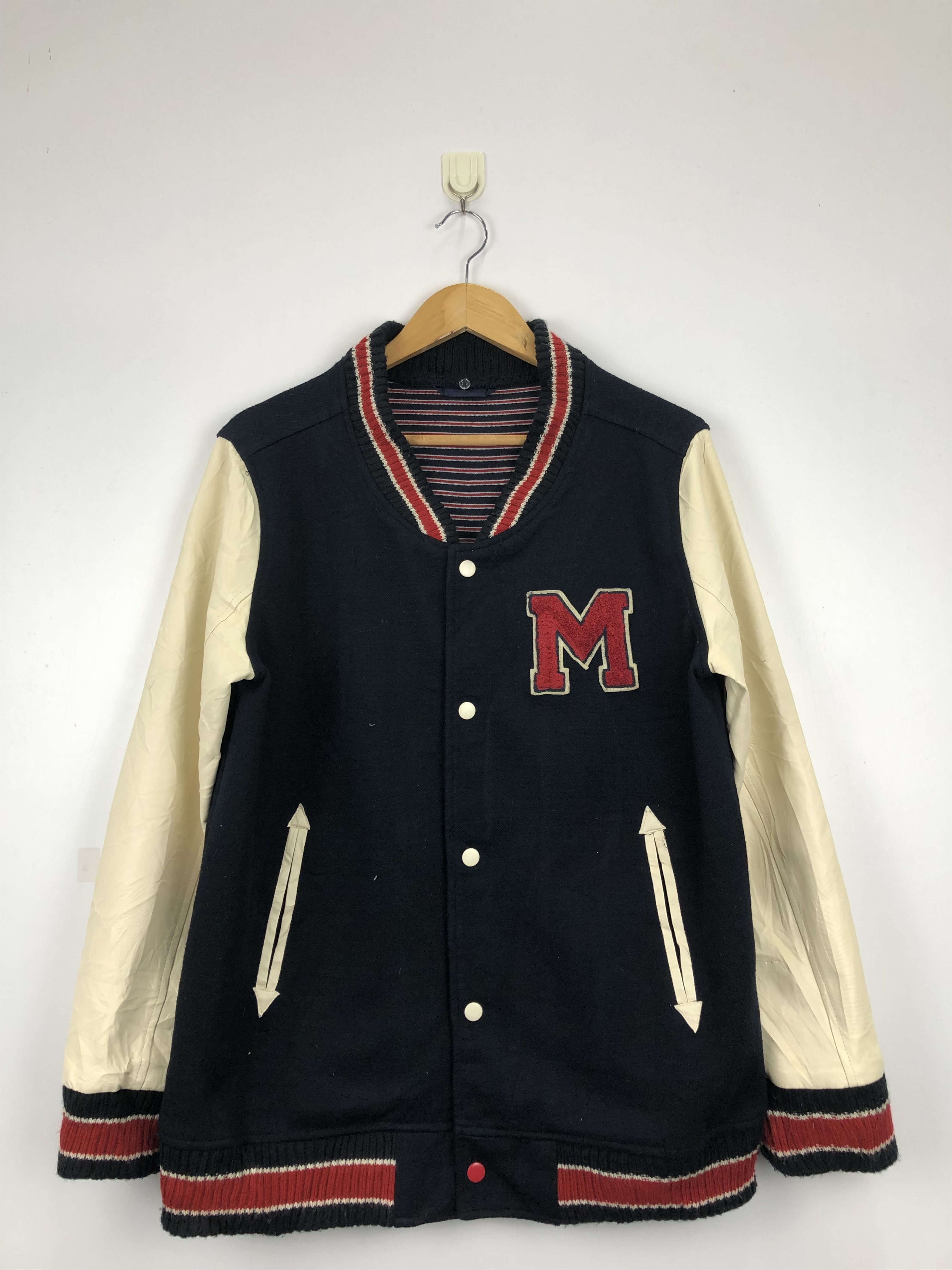 Japanese Brand Vintage Japanese Brand Synthetic Leather Varsity V0382 Size US M / EU 48-50 / 2 - 1 Thumbnail