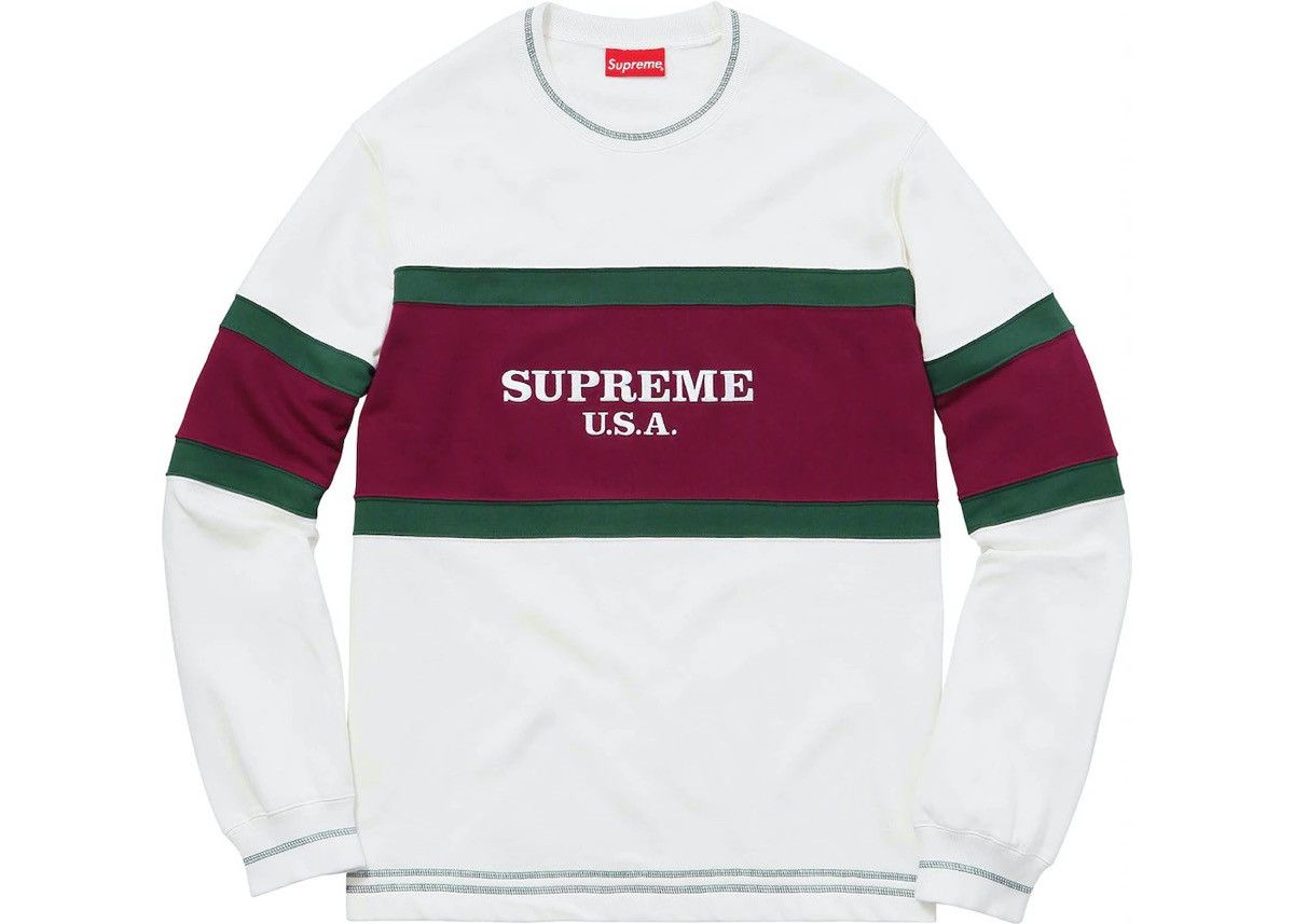 Supreme Supreme Center Strip Crewneck - L Size US L / EU 52-54 / 3 - 9 Thumbnail