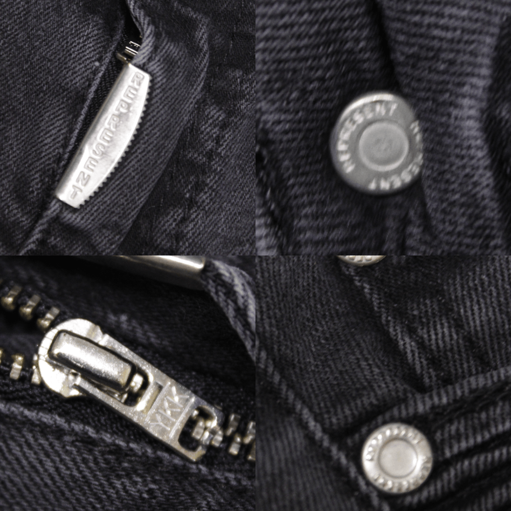 Represent Clo. Biker Jeans Jet Black Size US 28 / EU 44 - 10 Thumbnail