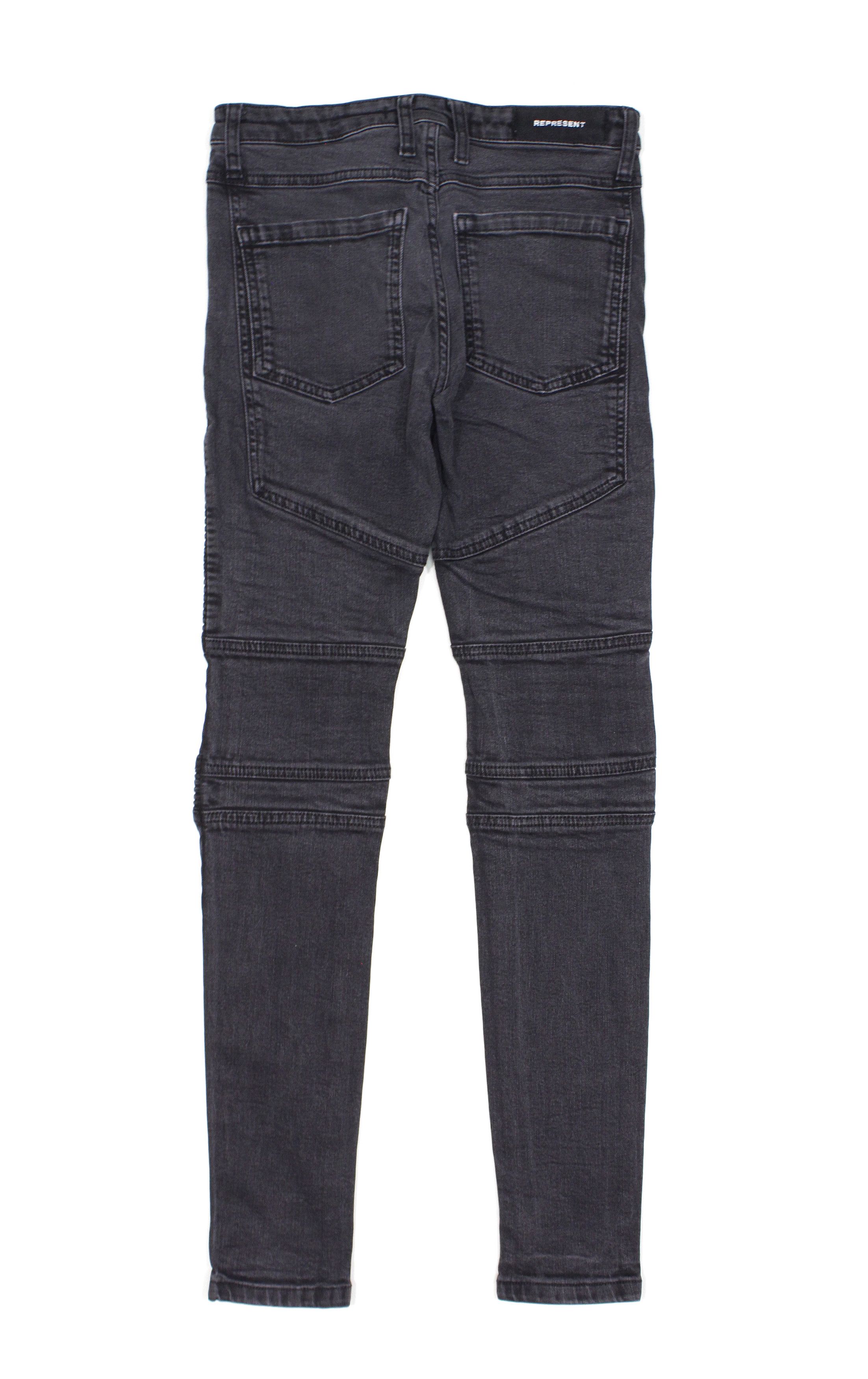 Represent Clo. Biker Jeans Jet Black Size US 28 / EU 44 - 2 Thumbnail