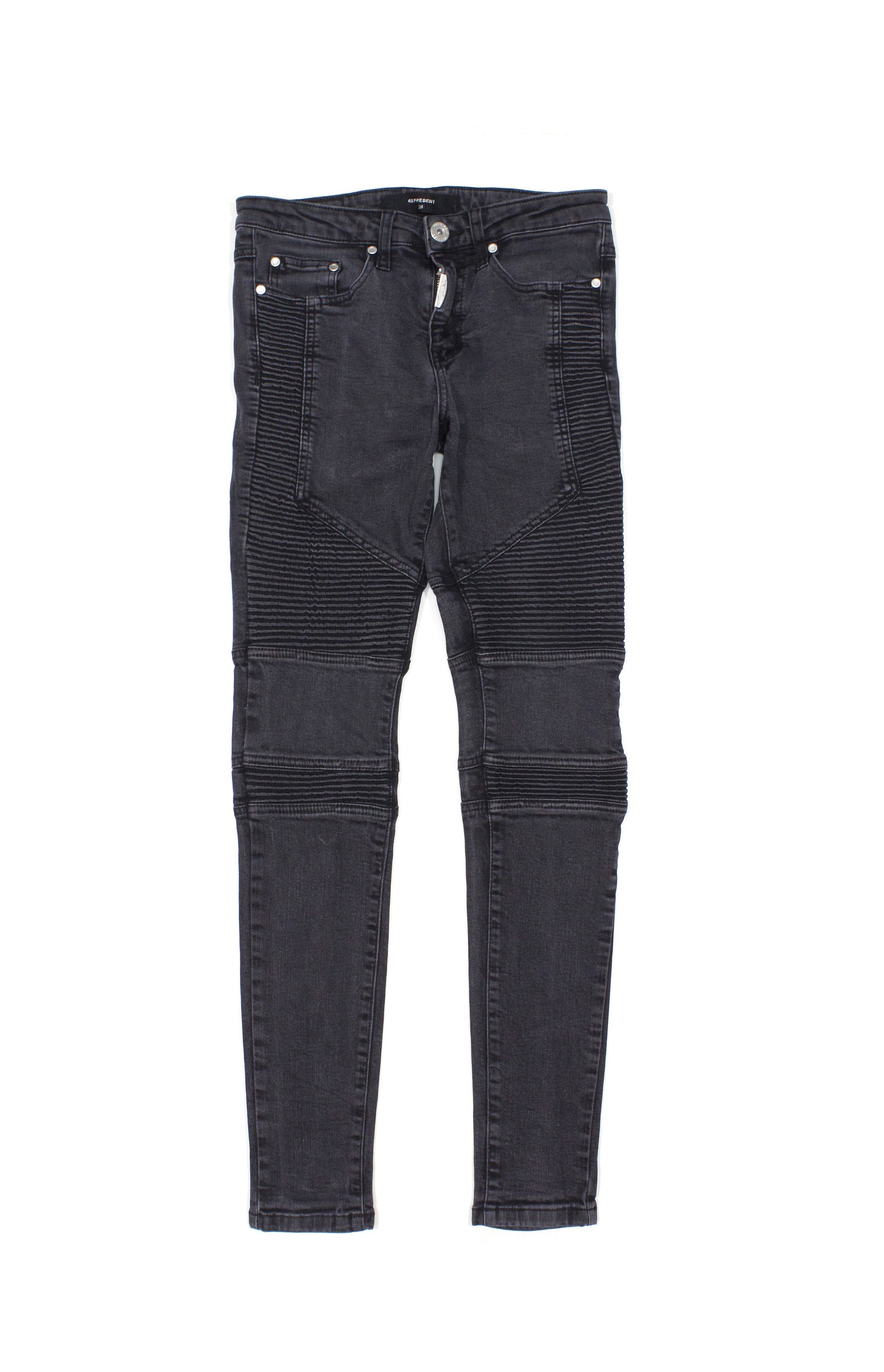 Represent Clo. Biker Jeans Jet Black Size US 28 / EU 44 - 1 Thumbnail