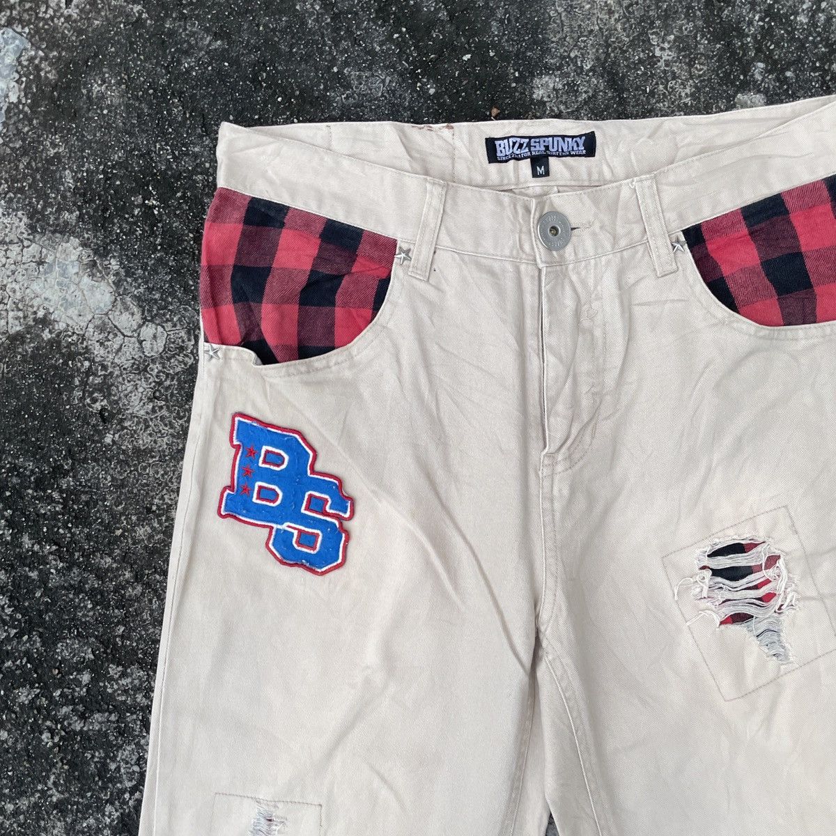 Japanese Brand Vintage Buzz Spunky Stary Motive Pants Size US 31 - 3 Thumbnail