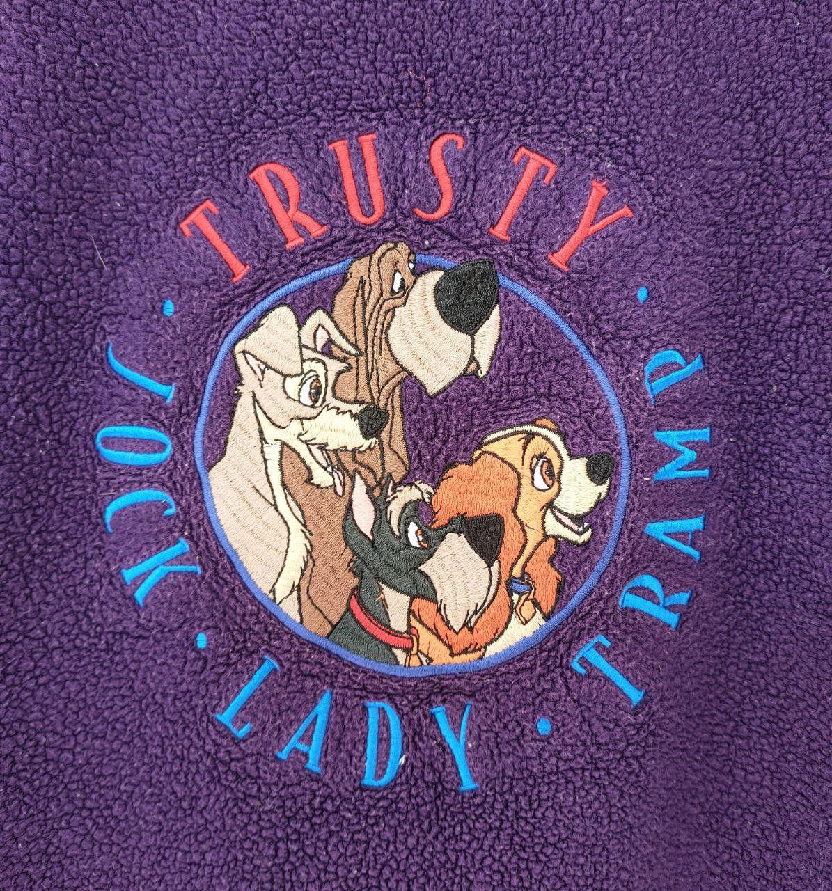 Cartoon Network Vtg Disney Lady and The Tramp Fleece Crewneck Size US S / EU 44-46 / 1 - 2 Thumbnail