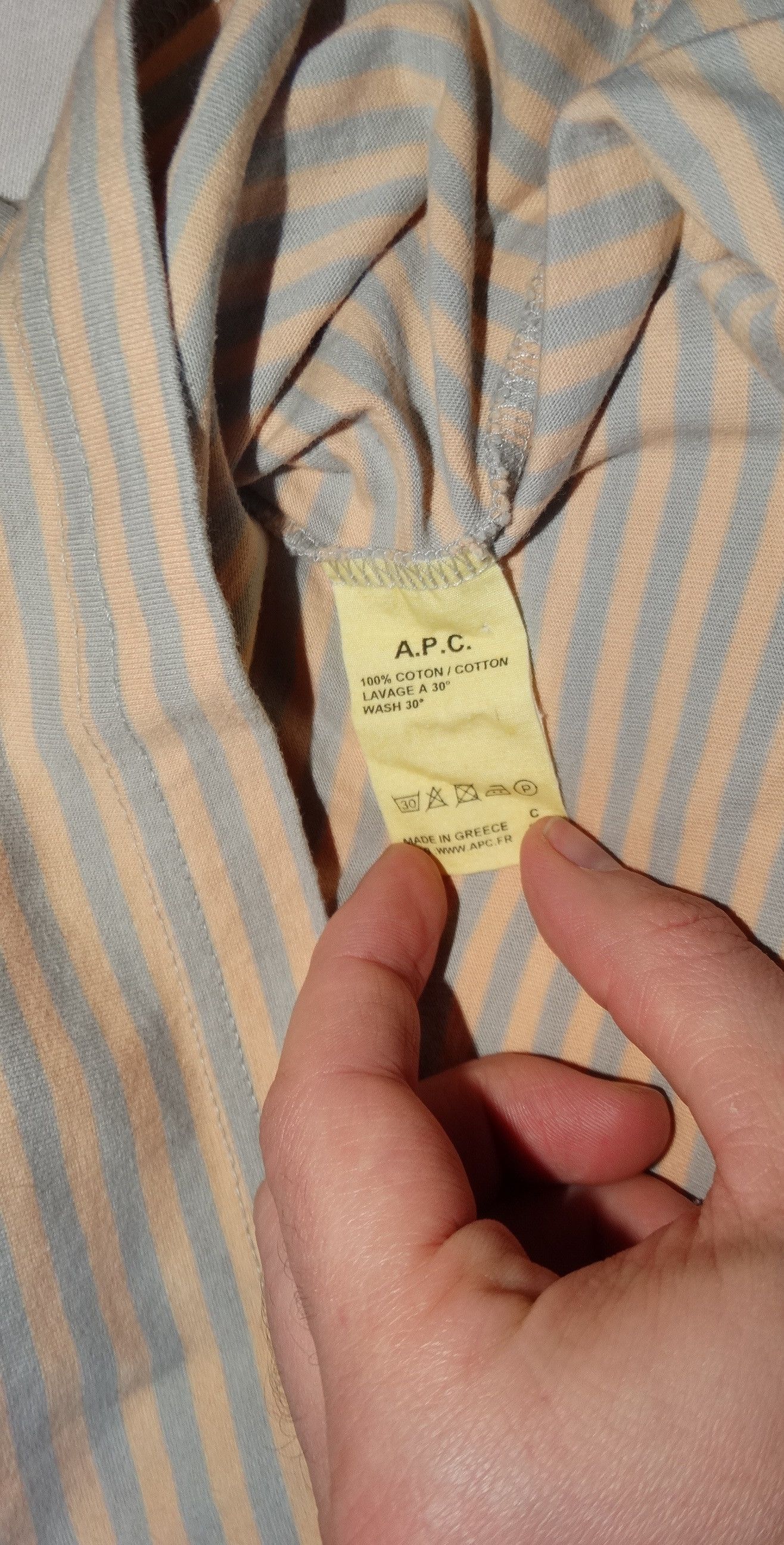 A.P.C. × Designer Z33 APC a.p.c polo striped stripes XS made greece Size US XS / EU 42 / 0 - 6 Thumbnail