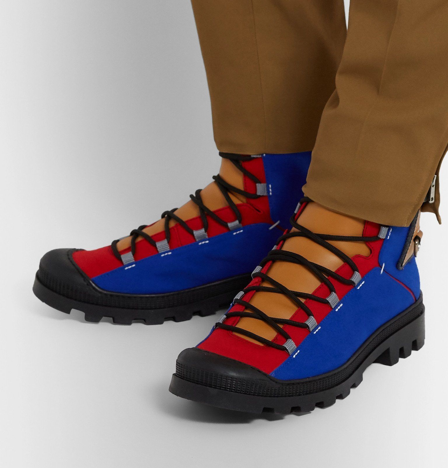Loewe Loewe EYE/LOEWE/NATURE Logo-Patch Canvas Hiking Boots Size US 9 / EU 42 - 6 Thumbnail