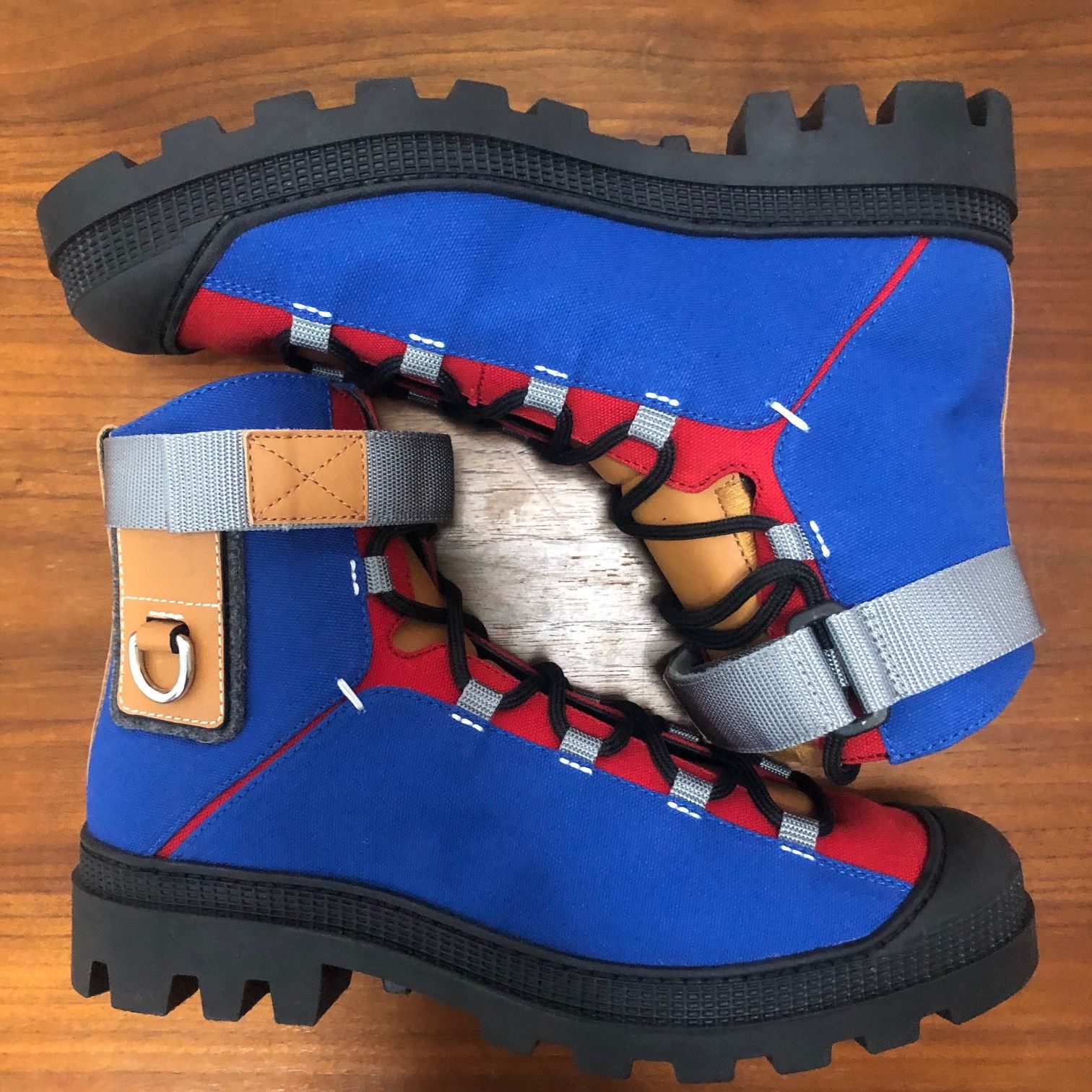 Loewe Loewe EYE/LOEWE/NATURE Logo-Patch Canvas Hiking Boots Size US 9 / EU 42 - 8 Thumbnail
