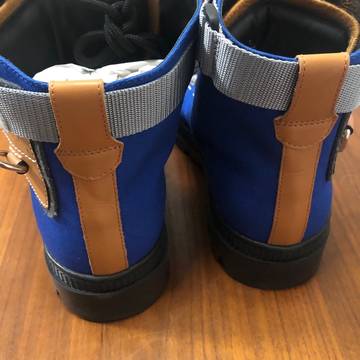Loewe Loewe EYE/LOEWE/NATURE Logo-Patch Canvas Hiking Boots Size US 9 / EU 42 - 13 Thumbnail