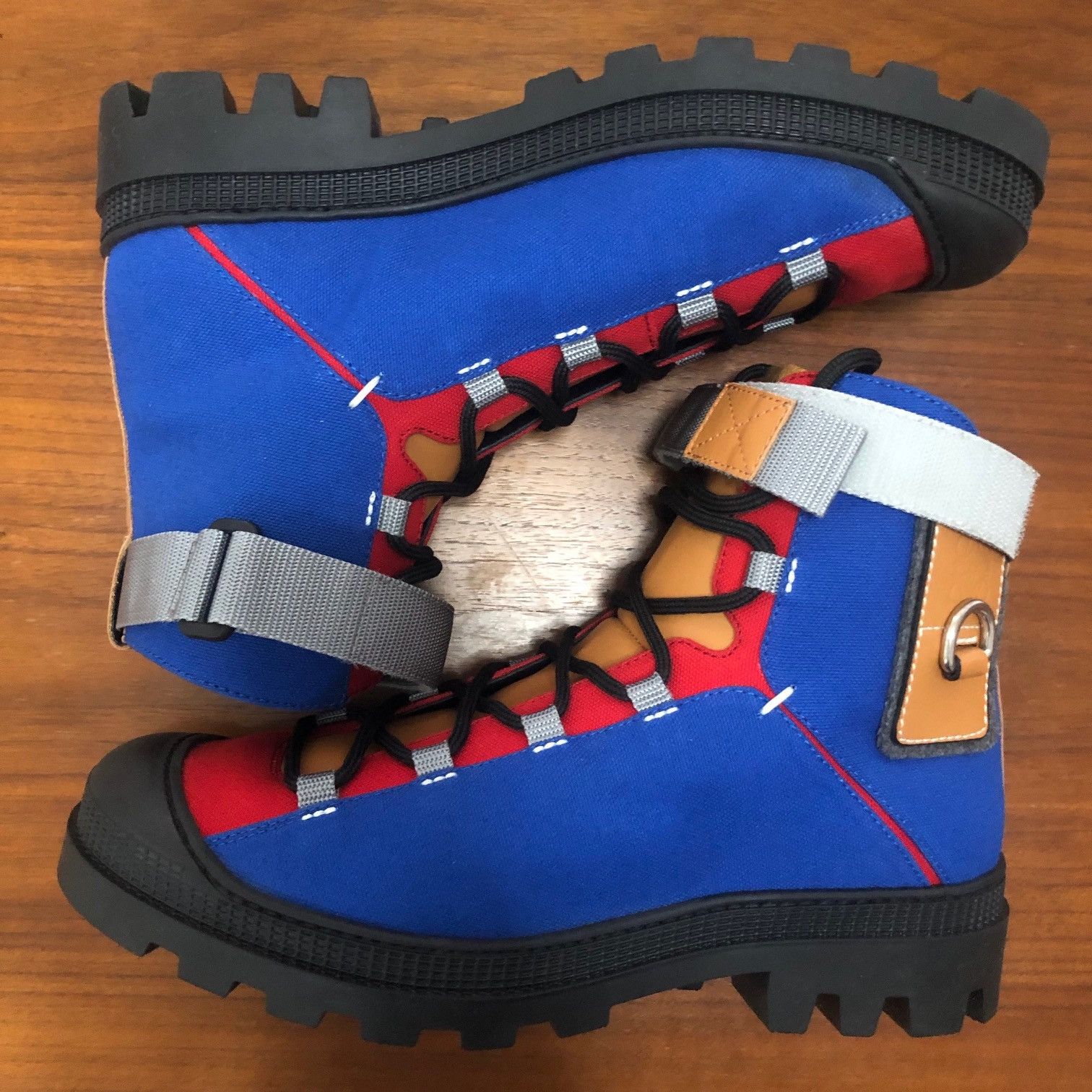 Loewe Loewe EYE/LOEWE/NATURE Logo-Patch Canvas Hiking Boots Size US 9 / EU 42 - 9 Thumbnail
