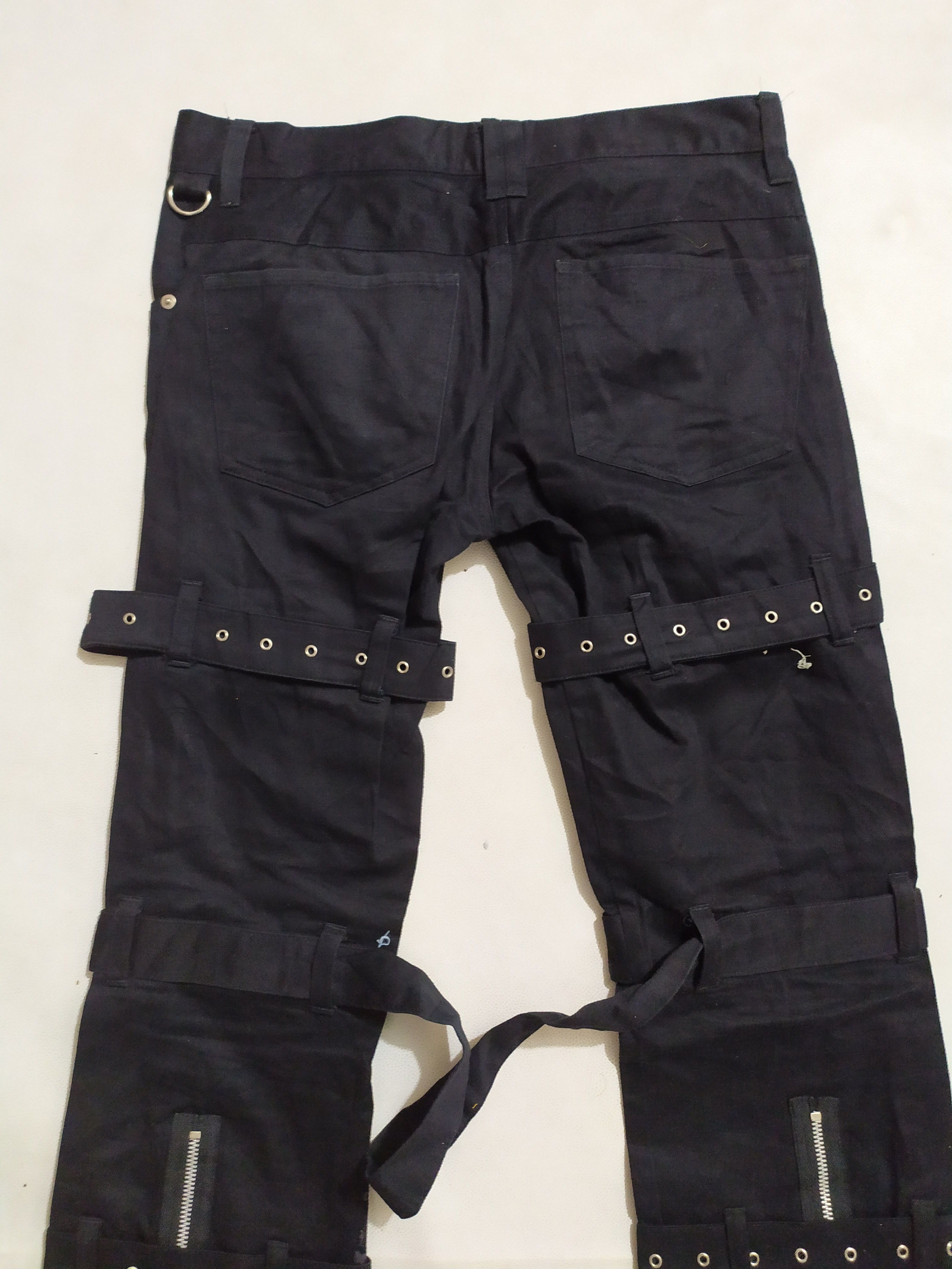 Japanese Brand 🔥Keystation Bondage Flared/ Bootcut Punk Pants Size US 29 - 6 Thumbnail