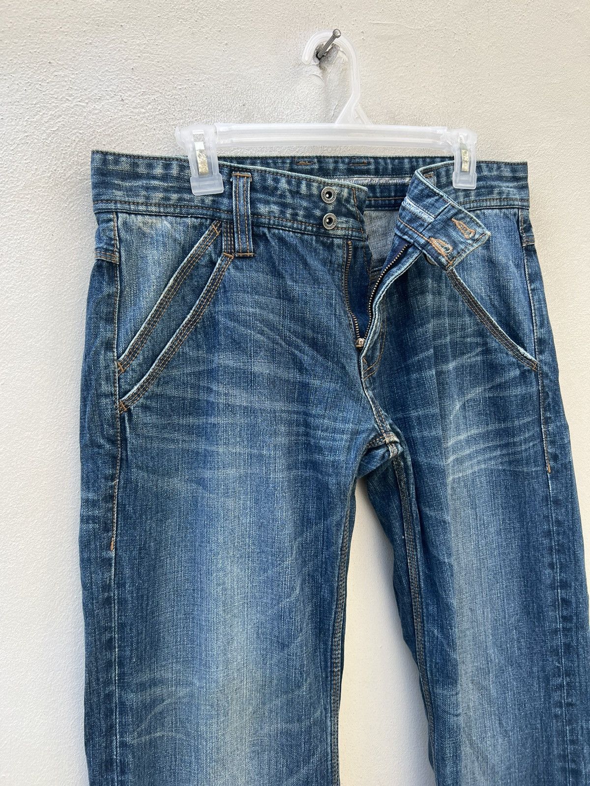 Nicole Club Wide Leg Nicole Club For Men Japan Fade Denim Jeans Size US 32 / EU 48 - 9 Thumbnail