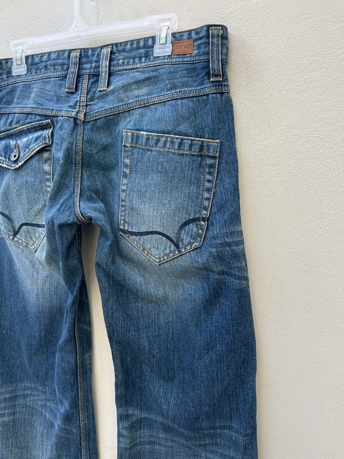 Nicole Club Wide Leg Nicole Club For Men Japan Fade Denim Jeans Size US 32 / EU 48 - 17 Thumbnail