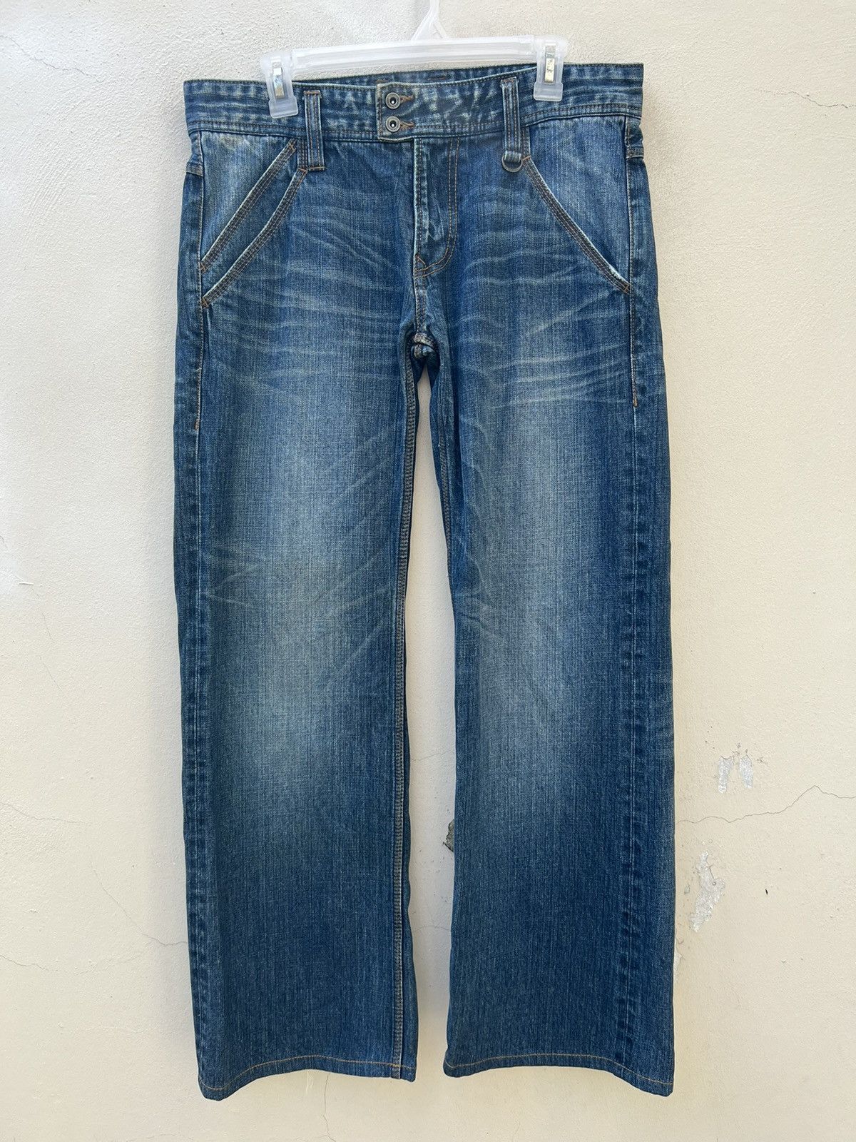 Nicole Club Wide Leg Nicole Club For Men Japan Fade Denim Jeans Size US 32 / EU 48 - 6 Thumbnail