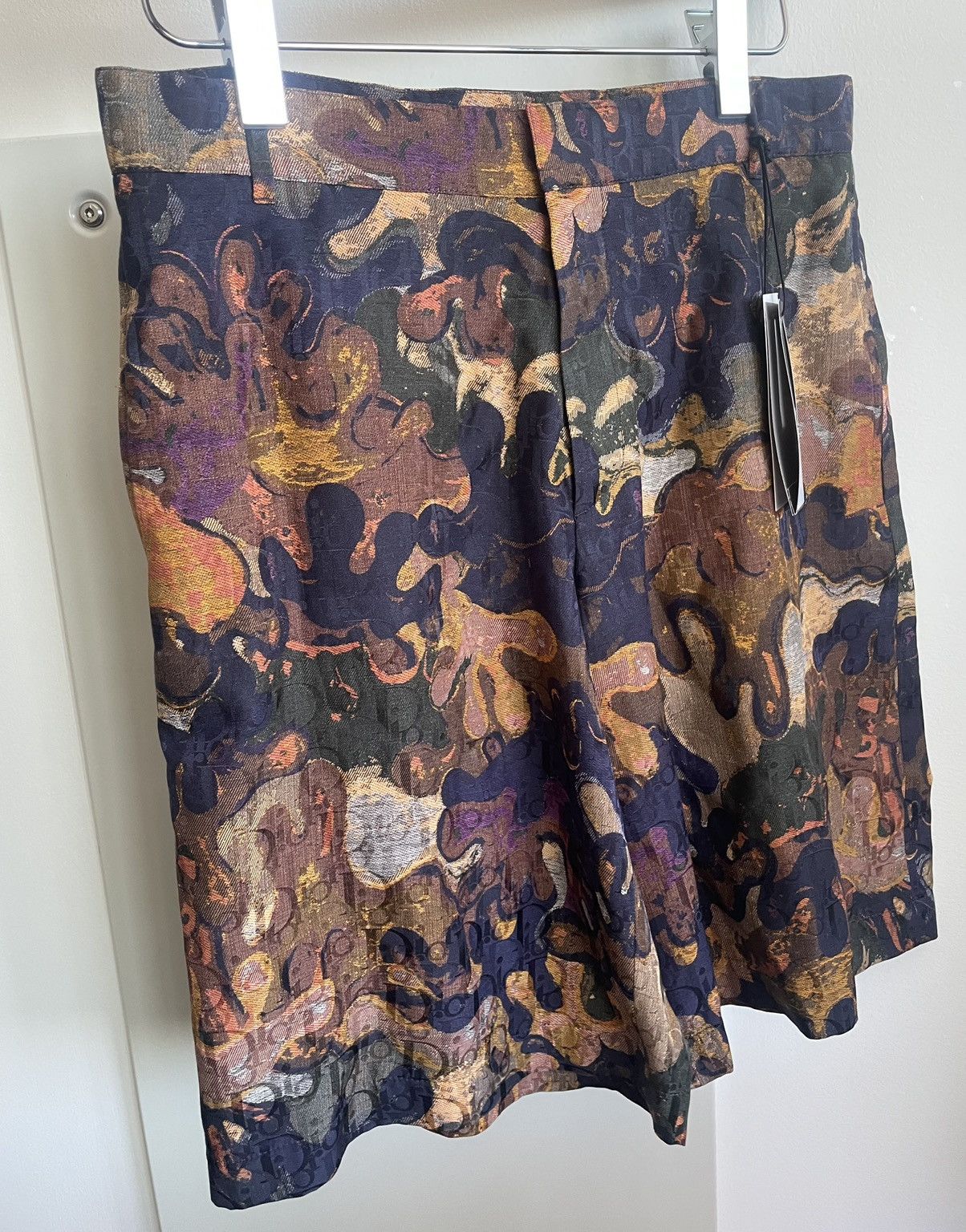 Dior Brand New Limited Edition Runway Dior Oblique Logo Shorts Size US 31 - 10 Thumbnail