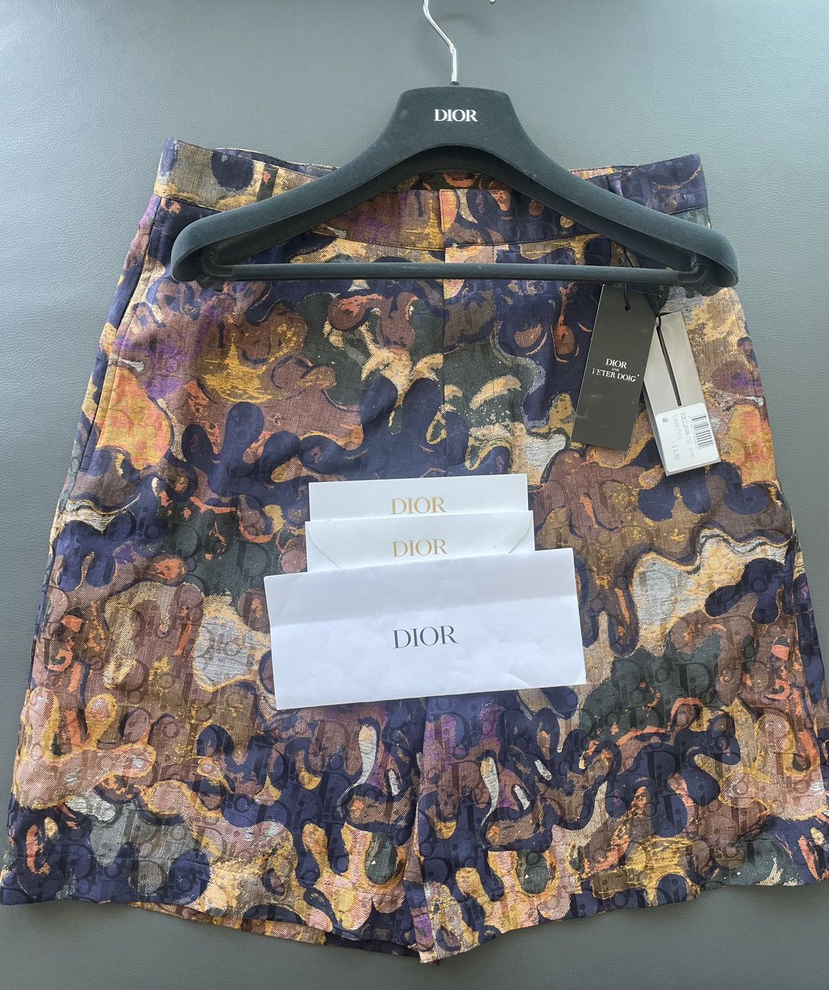 Dior Brand New Limited Edition Runway Dior Oblique Logo Shorts Size US 31 - 2 Thumbnail