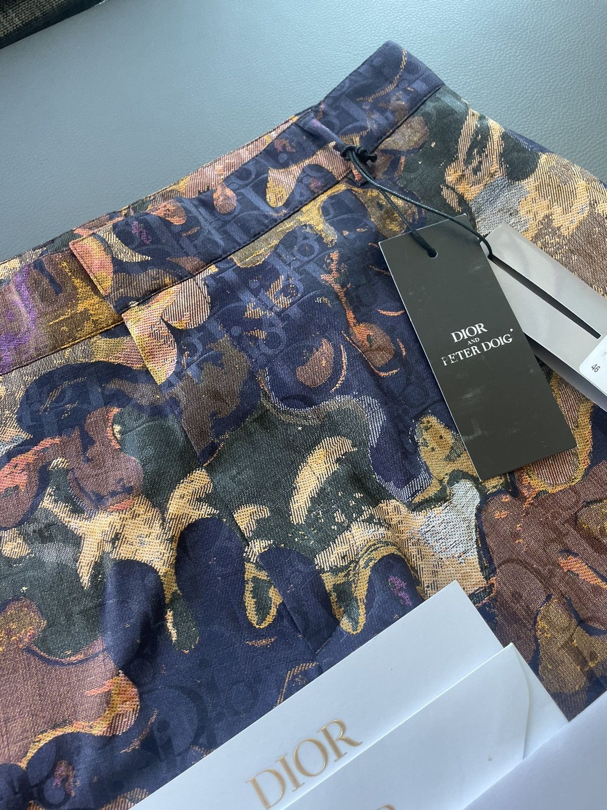 Dior Brand New Limited Edition Runway Dior Oblique Logo Shorts Size US 31 - 20 Thumbnail