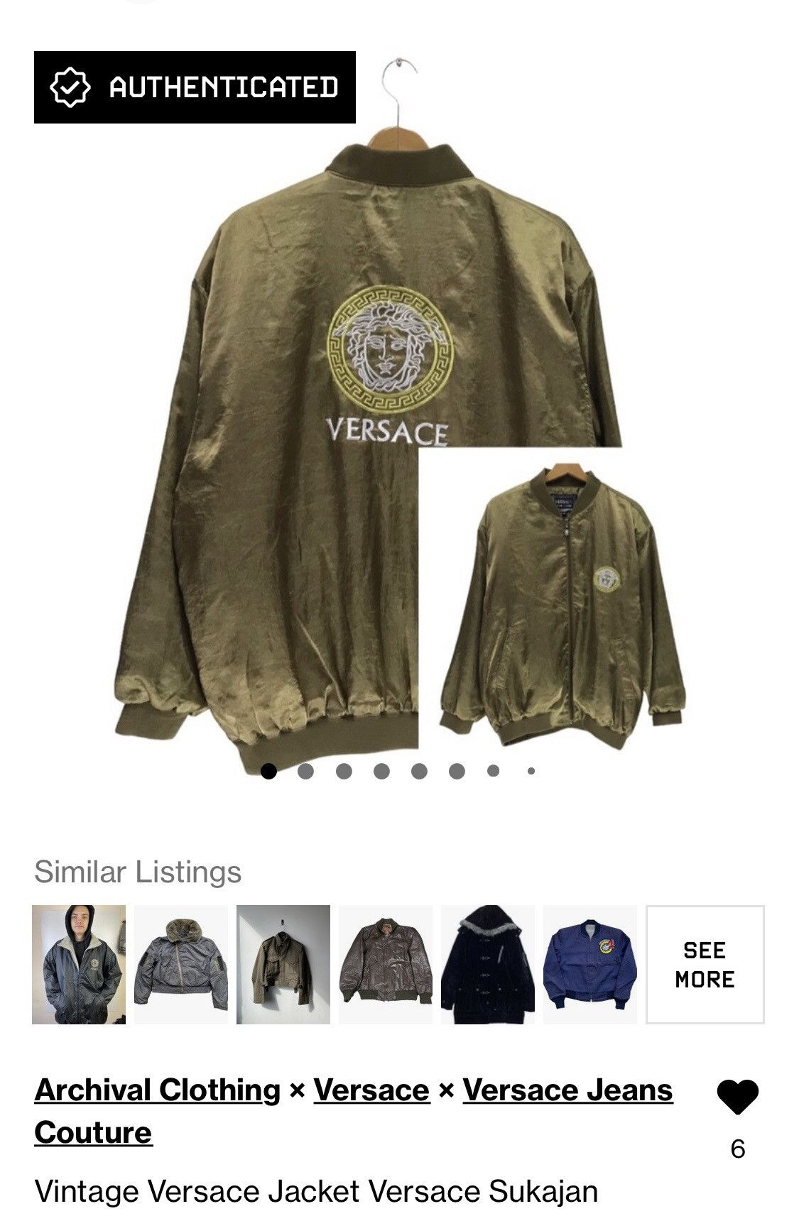 Versace Vintage Versace Jacket Versace Sukajan Versace Bomber Style Size US L / EU 52-54 / 3 - 15 Thumbnail