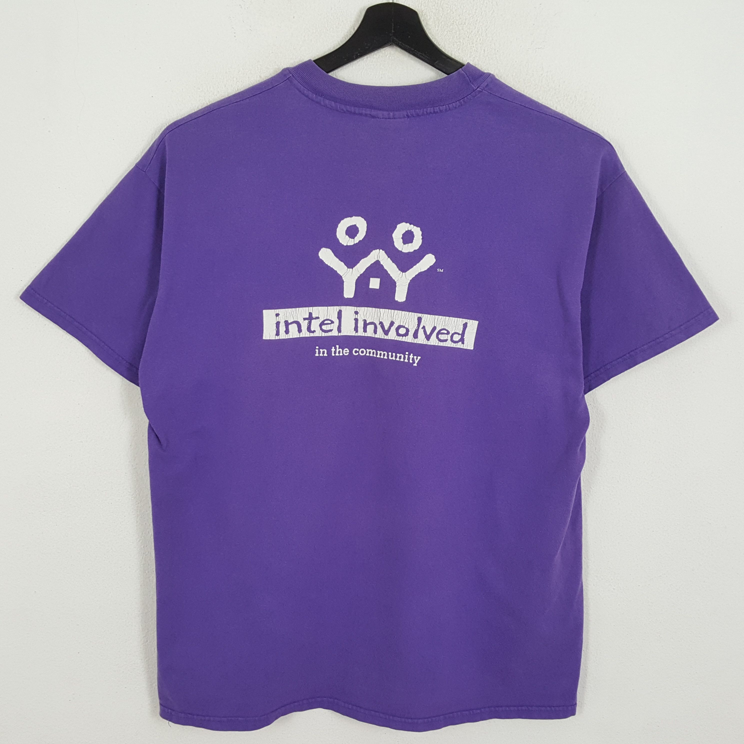 INTEL INVOLVED Computer Technology Vintage Tshirt