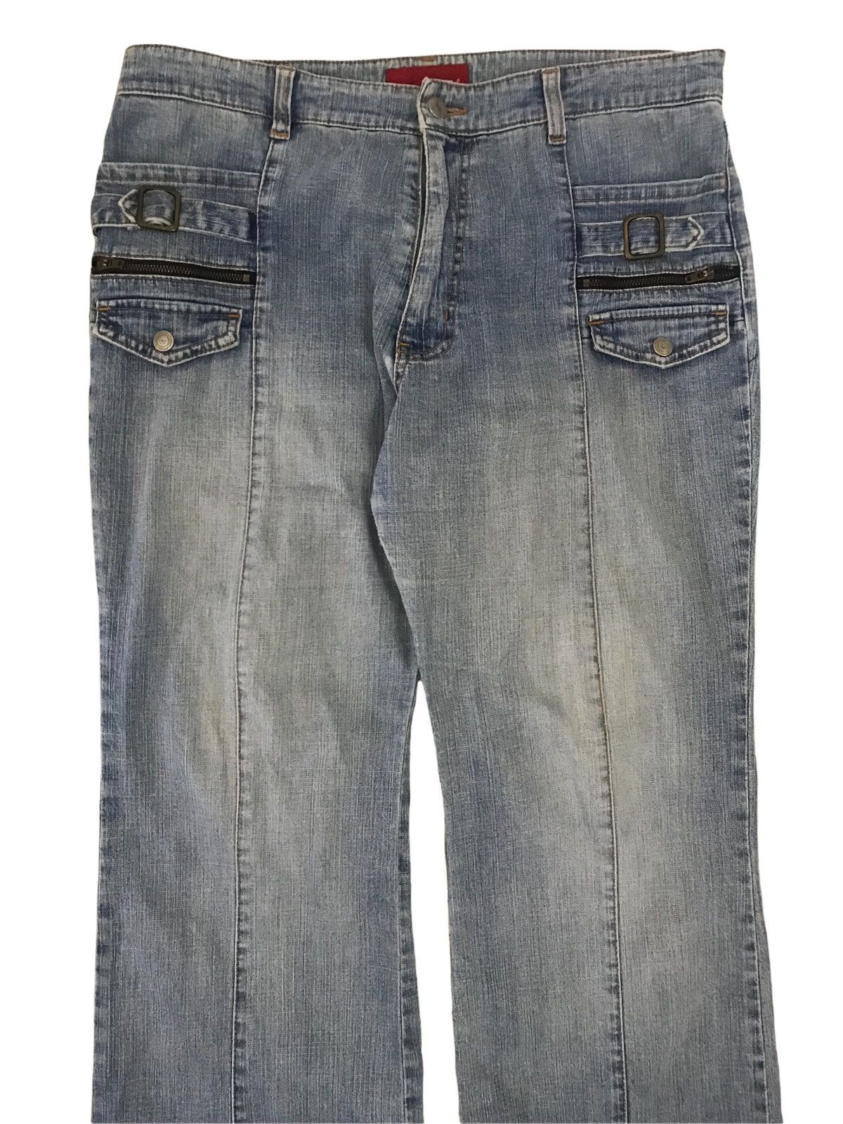 Japanese Brand Vintage Flash distress denim Size US 34 / EU 50 - 4 Thumbnail