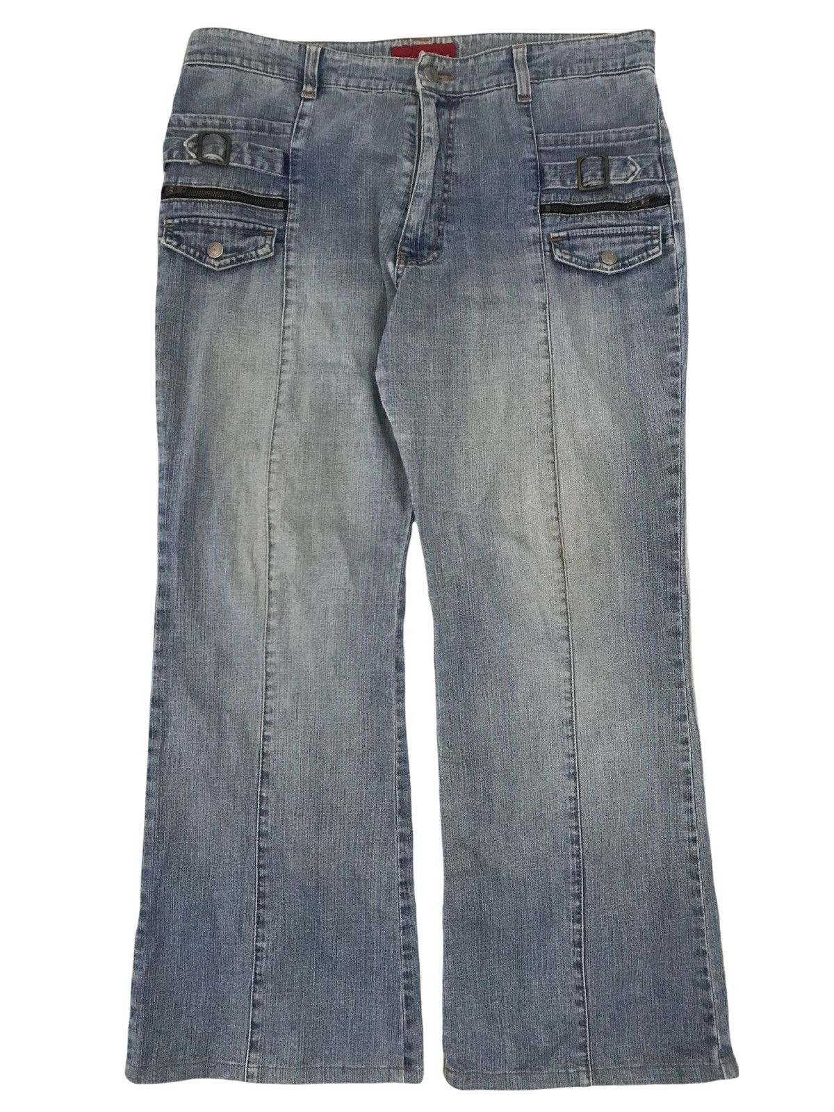 Japanese Brand Vintage Flash distress denim Size US 34 / EU 50 - 3 Thumbnail
