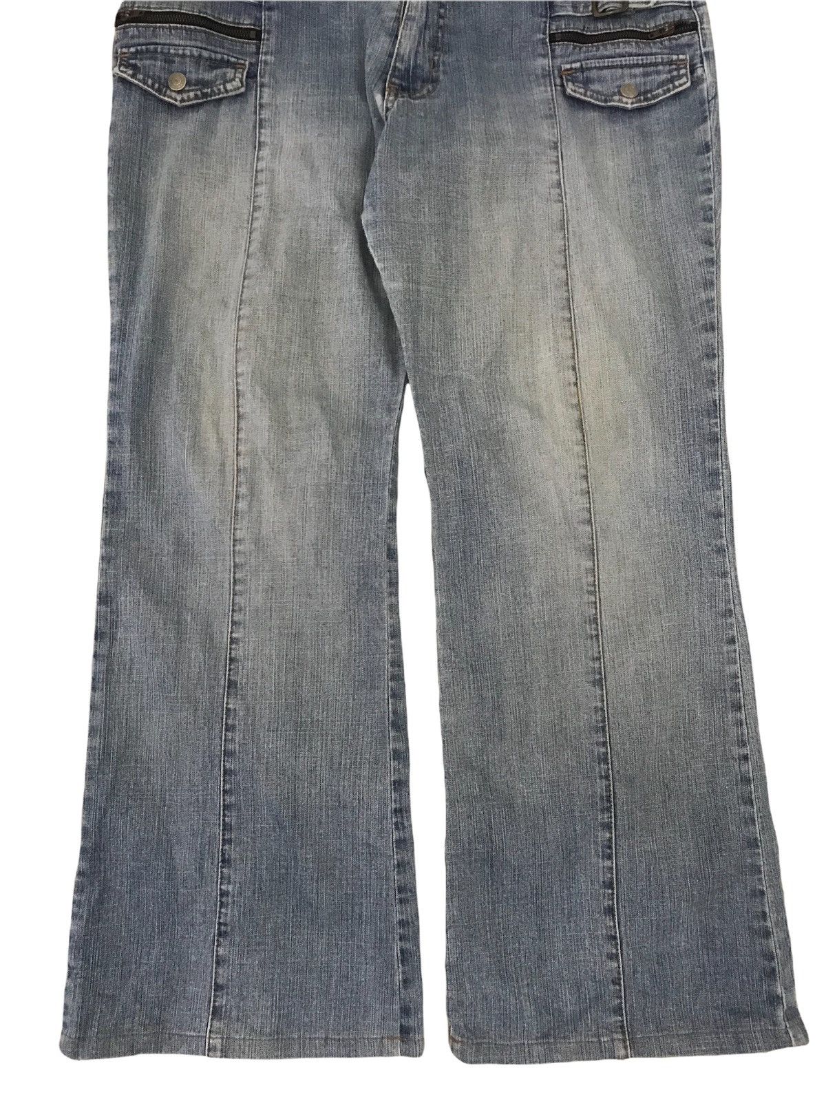 Japanese Brand Vintage Flash distress denim Size US 34 / EU 50 - 5 Thumbnail