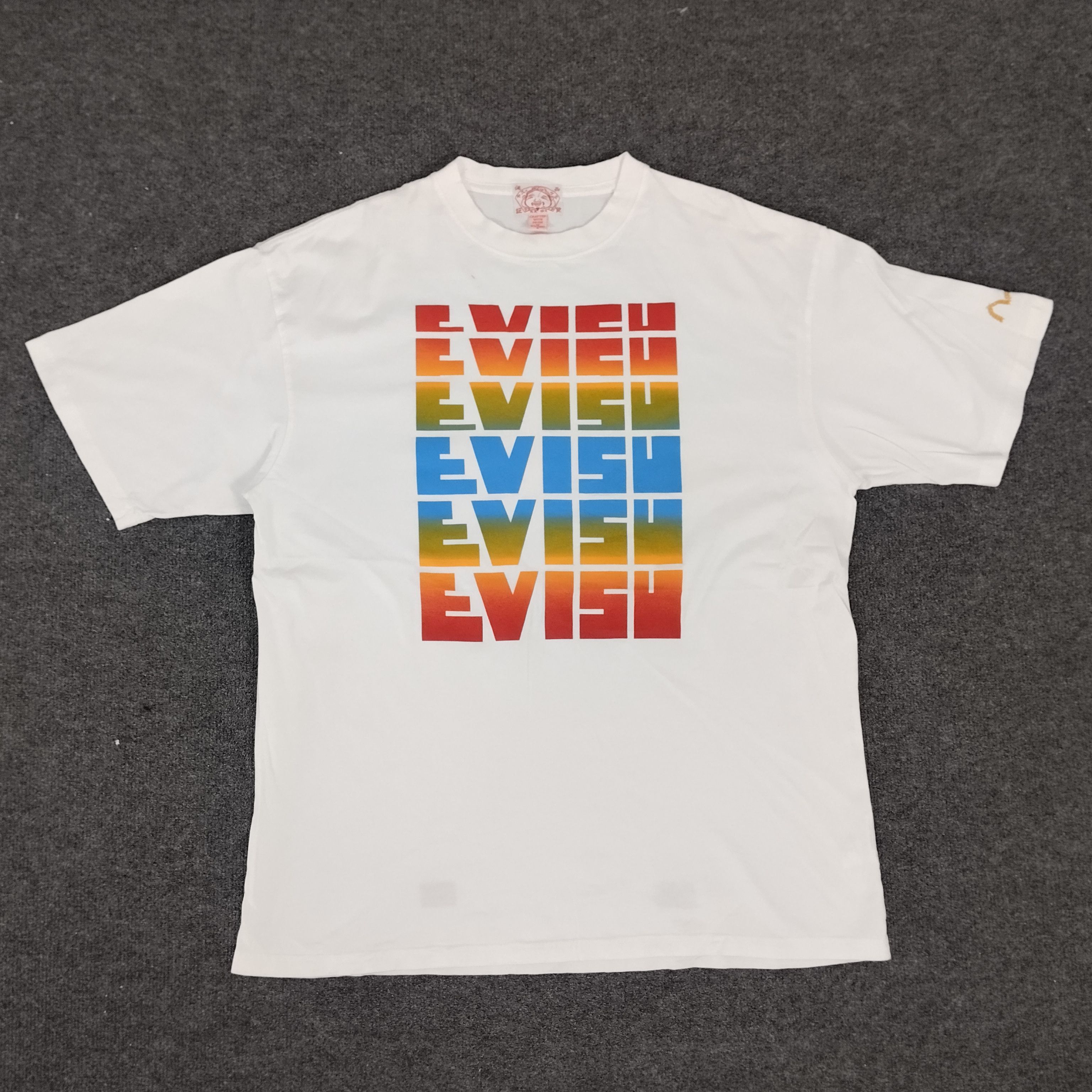 Evisu Evisu Japanese Brand Colourfull Spell Out Tshirt Size US XL / EU 56 / 4 - 1 Thumbnail