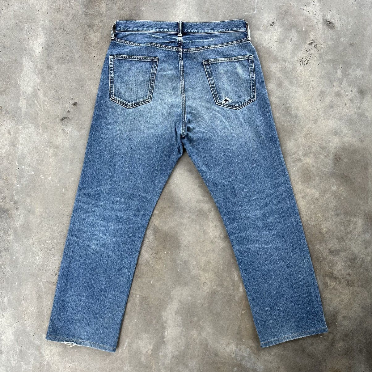 Japanese Brand Vintage Japanese Distressed Denim Jeans Pants Size US 34 / EU 50 - 8 Thumbnail