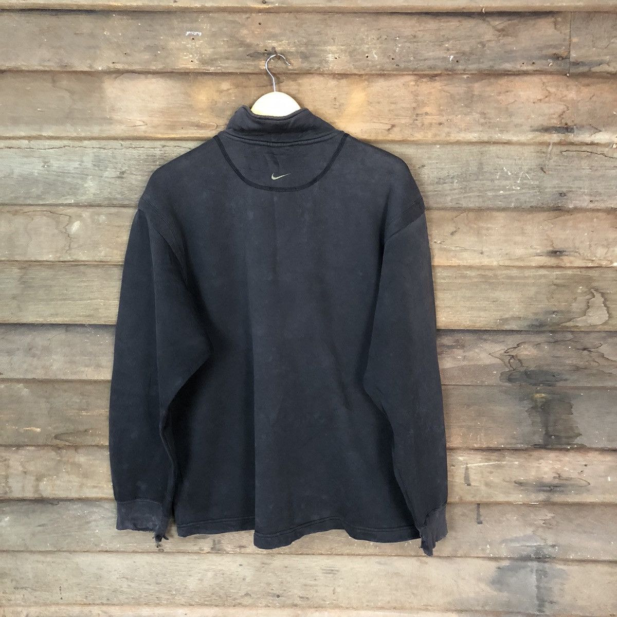 Faded Glory × Nike × Vintage Nike Black Faded Sweatshirt vintage #071B Size US L / EU 52-54 / 3 - 11 Thumbnail
