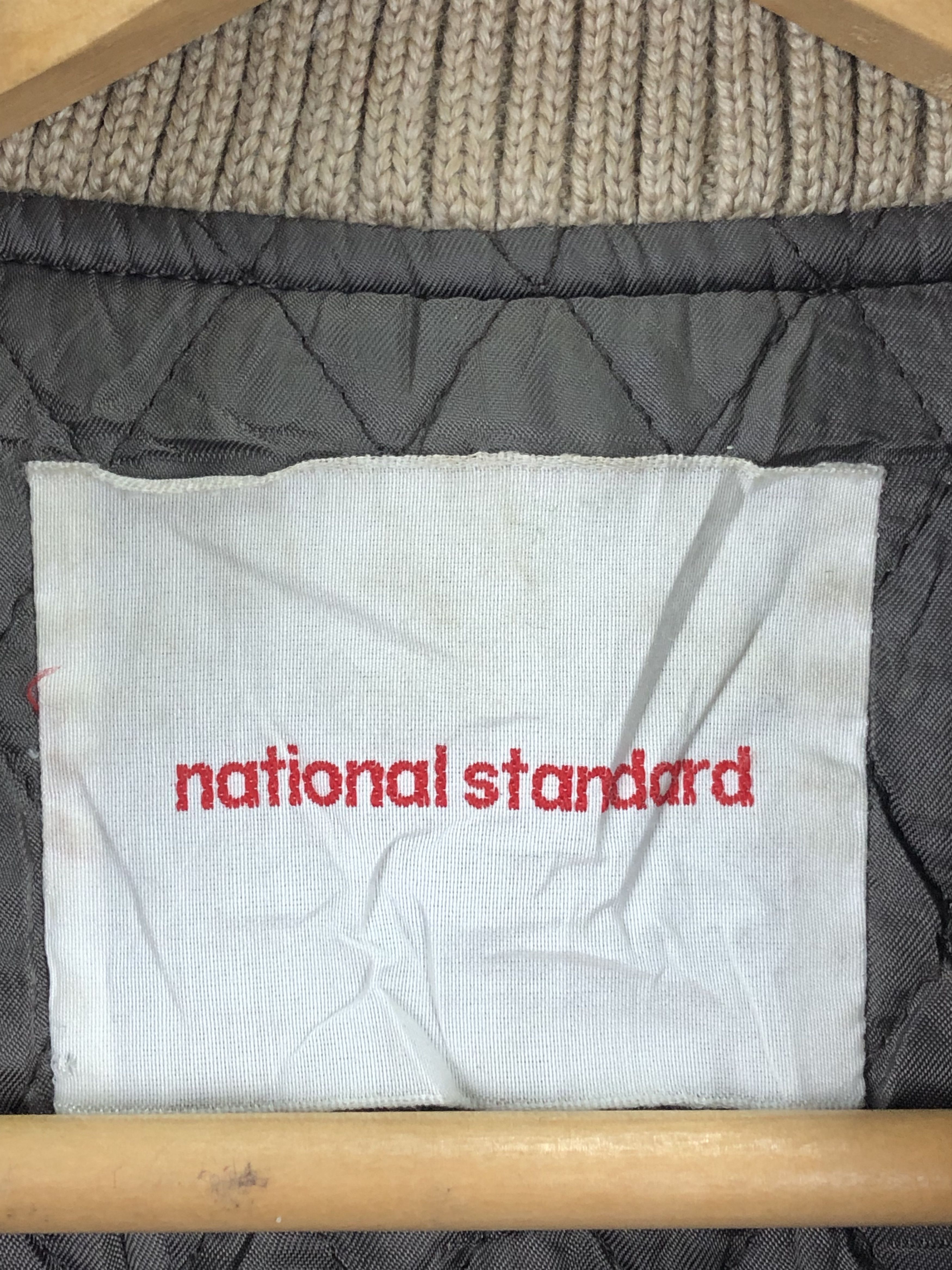 National Standard Vintage 90s National Standard Varsity Leather Sleeve V0401 Size US M / EU 48-50 / 2 - 5 Thumbnail