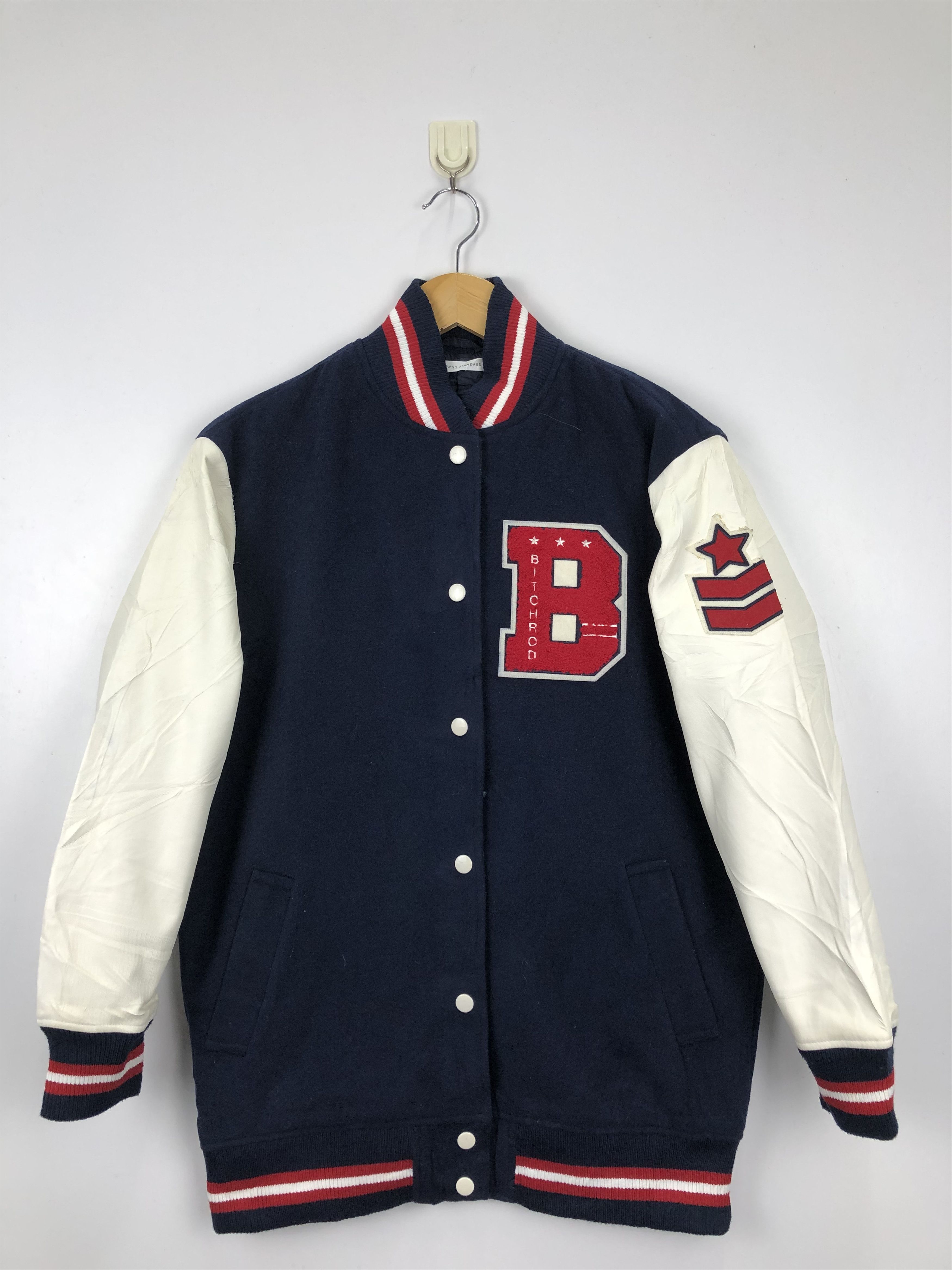 Japanese Brand Vintage Japanese Brand Browny Varsity jacket Leather V0400 Size US M / EU 48-50 / 2 - 1 Thumbnail