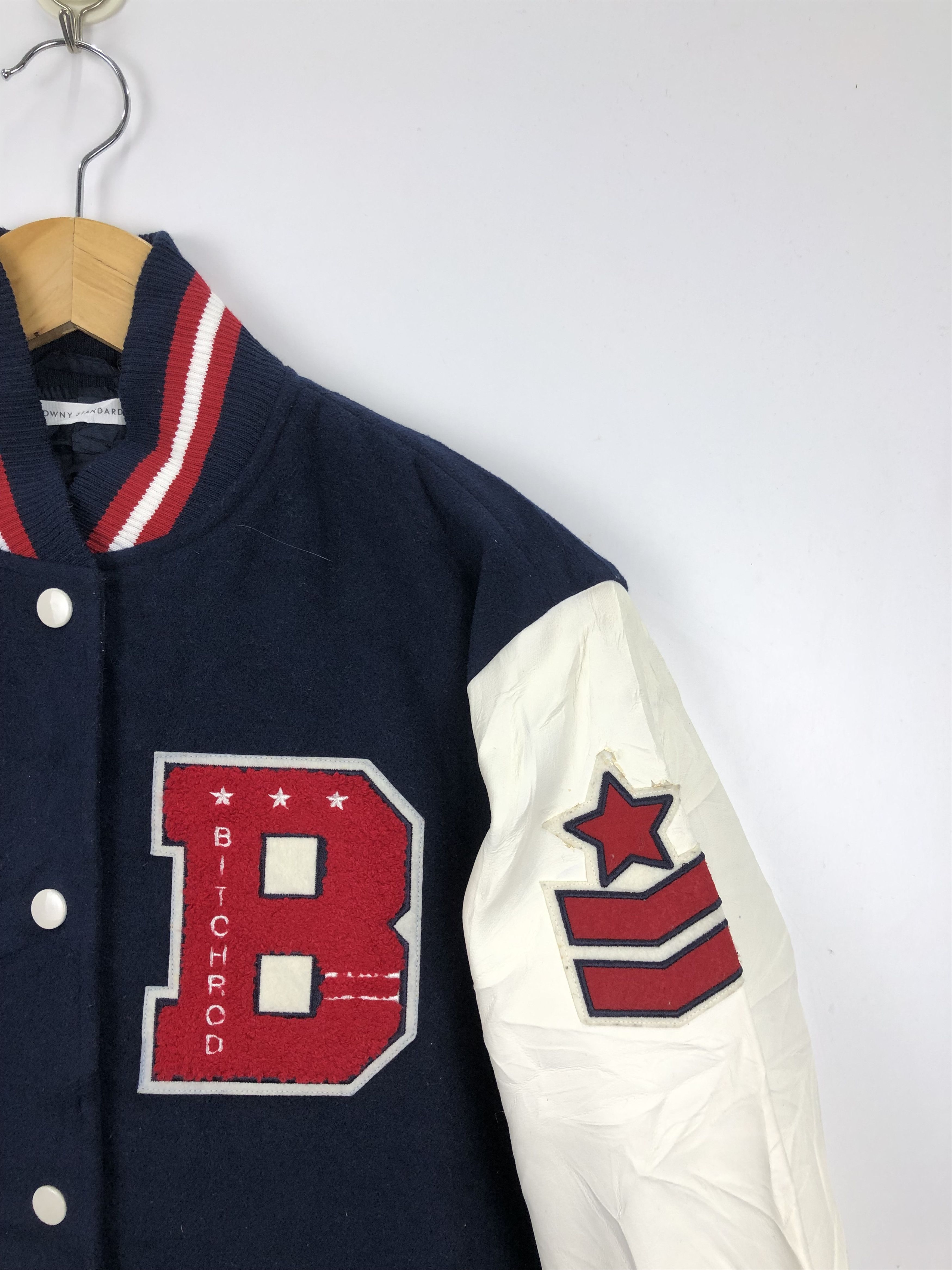 Japanese Brand Vintage Japanese Brand Browny Varsity jacket Leather V0400 Size US M / EU 48-50 / 2 - 6 Thumbnail