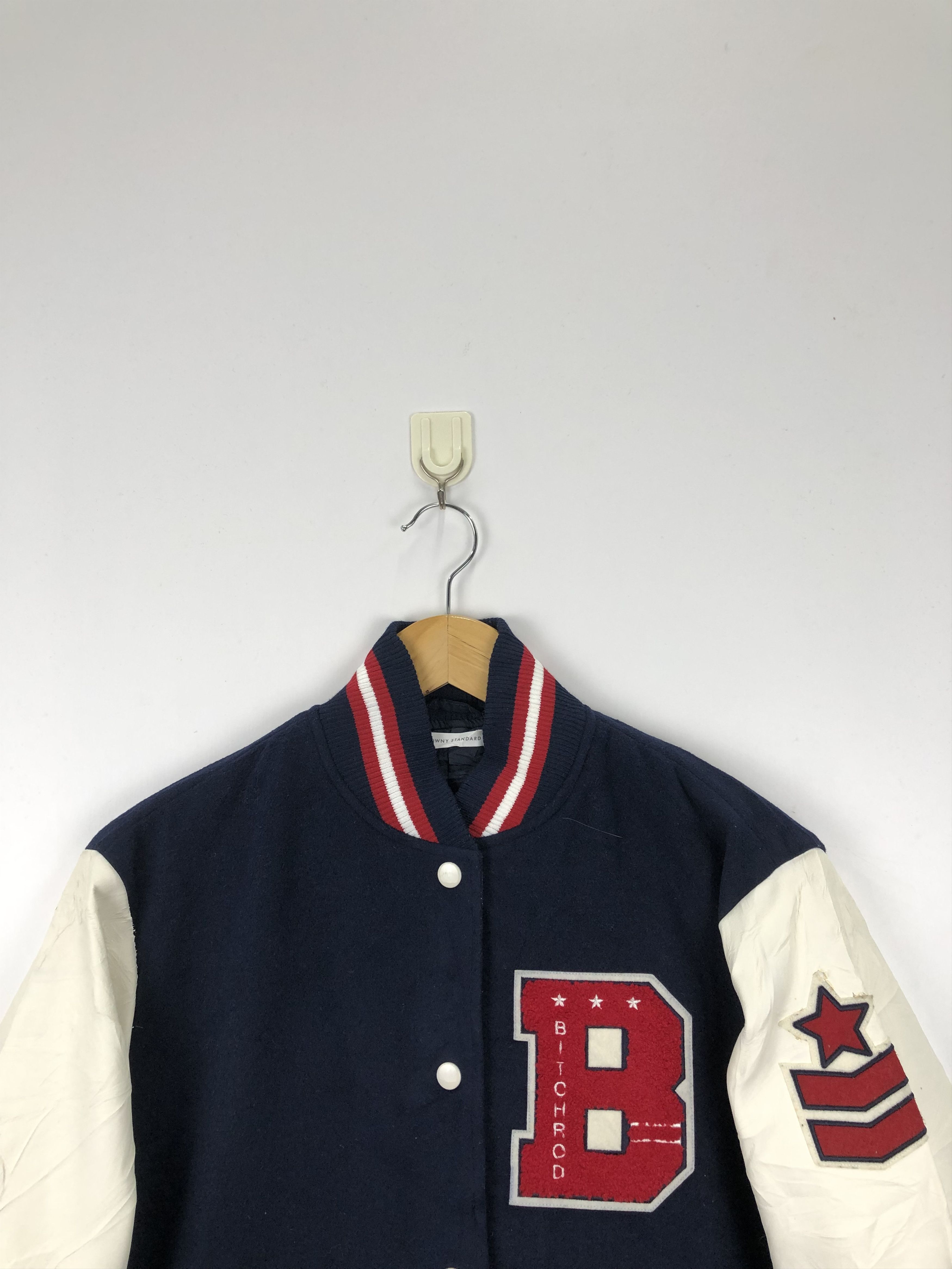 Japanese Brand Vintage Japanese Brand Browny Varsity jacket Leather V0400 Size US M / EU 48-50 / 2 - 2 Thumbnail