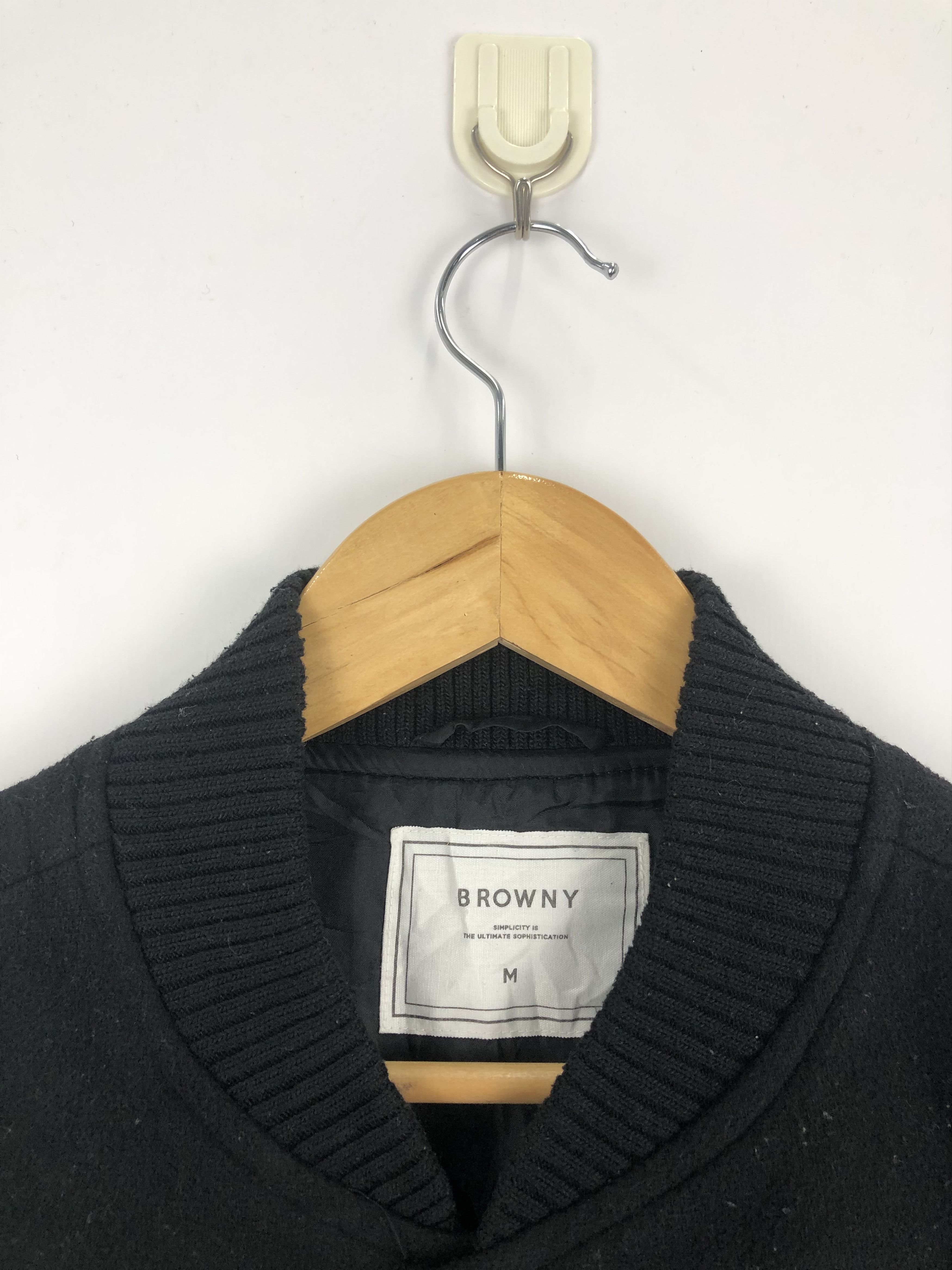 Vintage Vintage Japanese Brand Browny Sleeve Leather Varsity V0404 Size US M / EU 48-50 / 2 - 8 Thumbnail