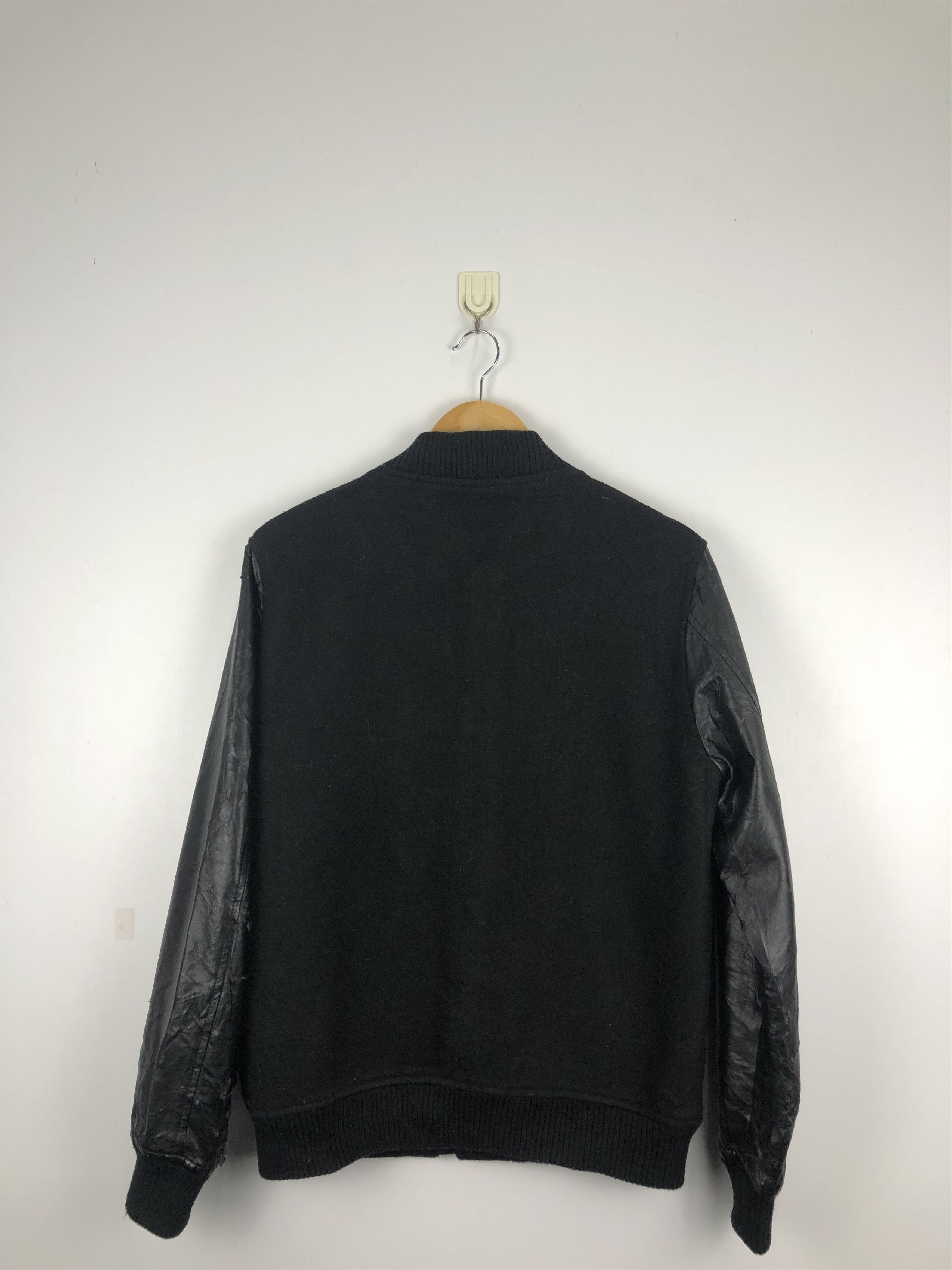 Vintage Vintage Japanese Brand Browny Sleeve Leather Varsity V0404 Size US M / EU 48-50 / 2 - 2 Thumbnail