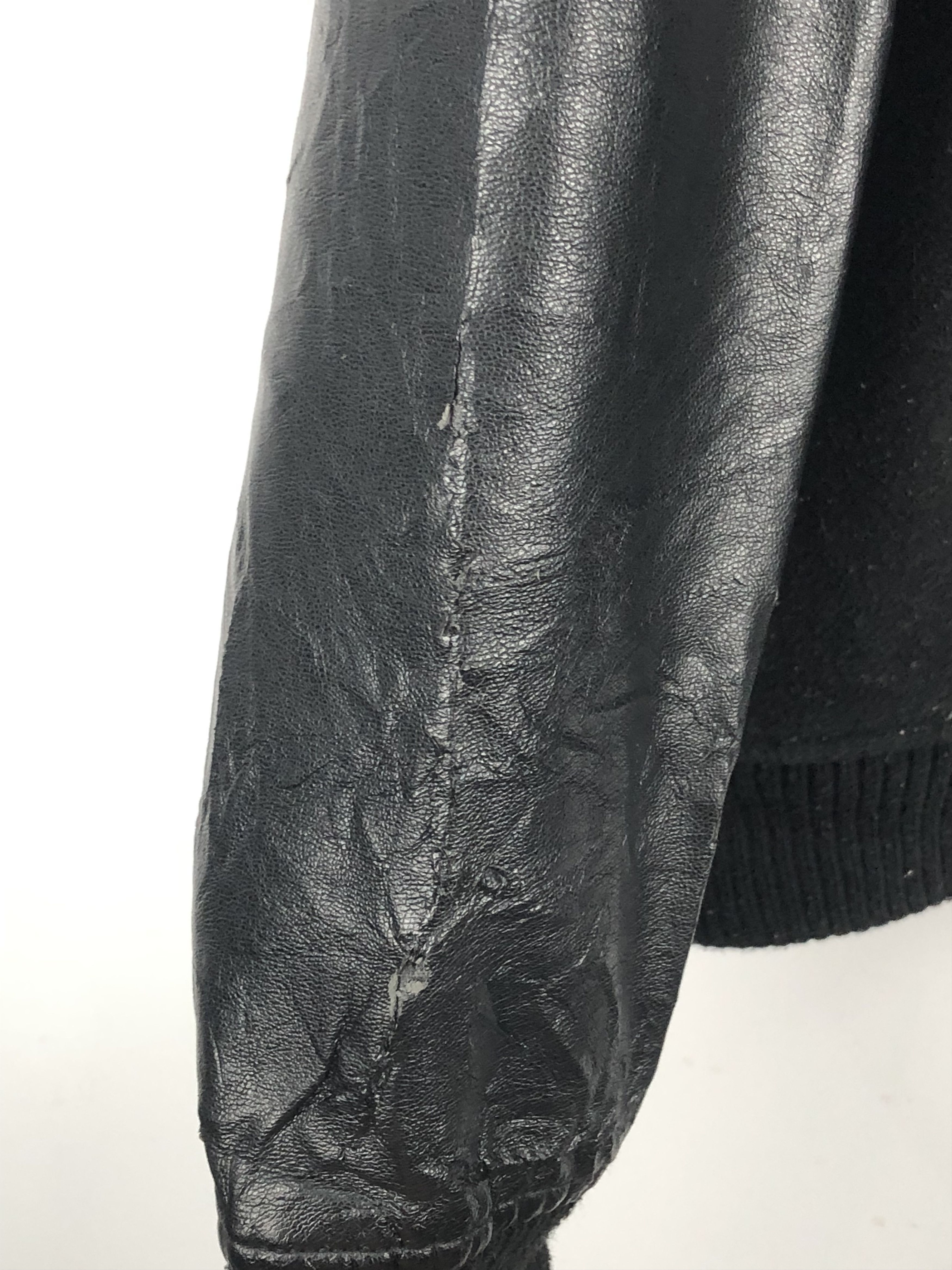 Vintage Vintage Japanese Brand Browny Sleeve Leather Varsity V0404 Size US M / EU 48-50 / 2 - 10 Thumbnail