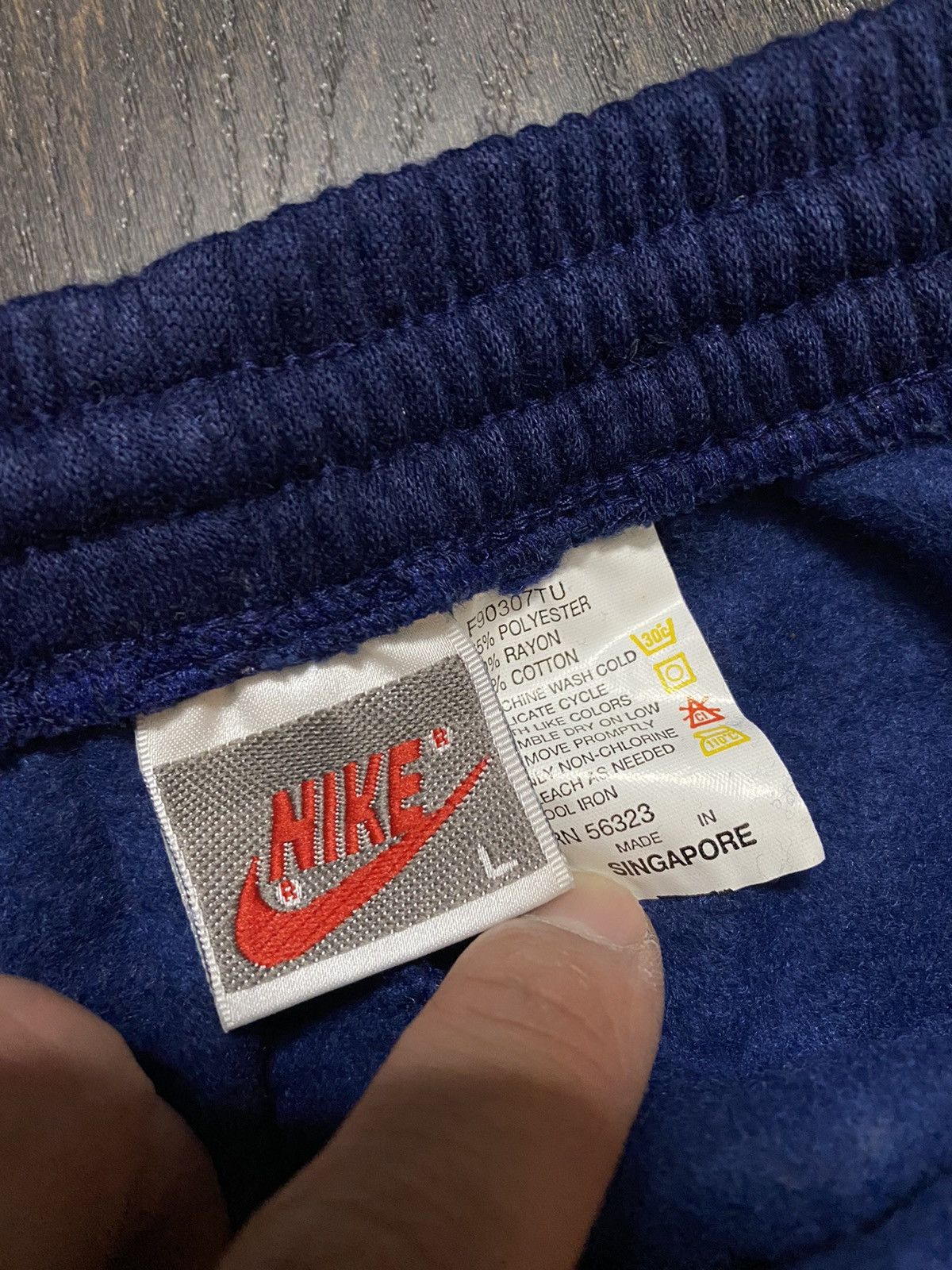 Nike × Vintage Vintage 1980’s Black/Blue Nike Full Sweatsuit DSWT Size US L / EU 52-54 / 3 - 16 Thumbnail