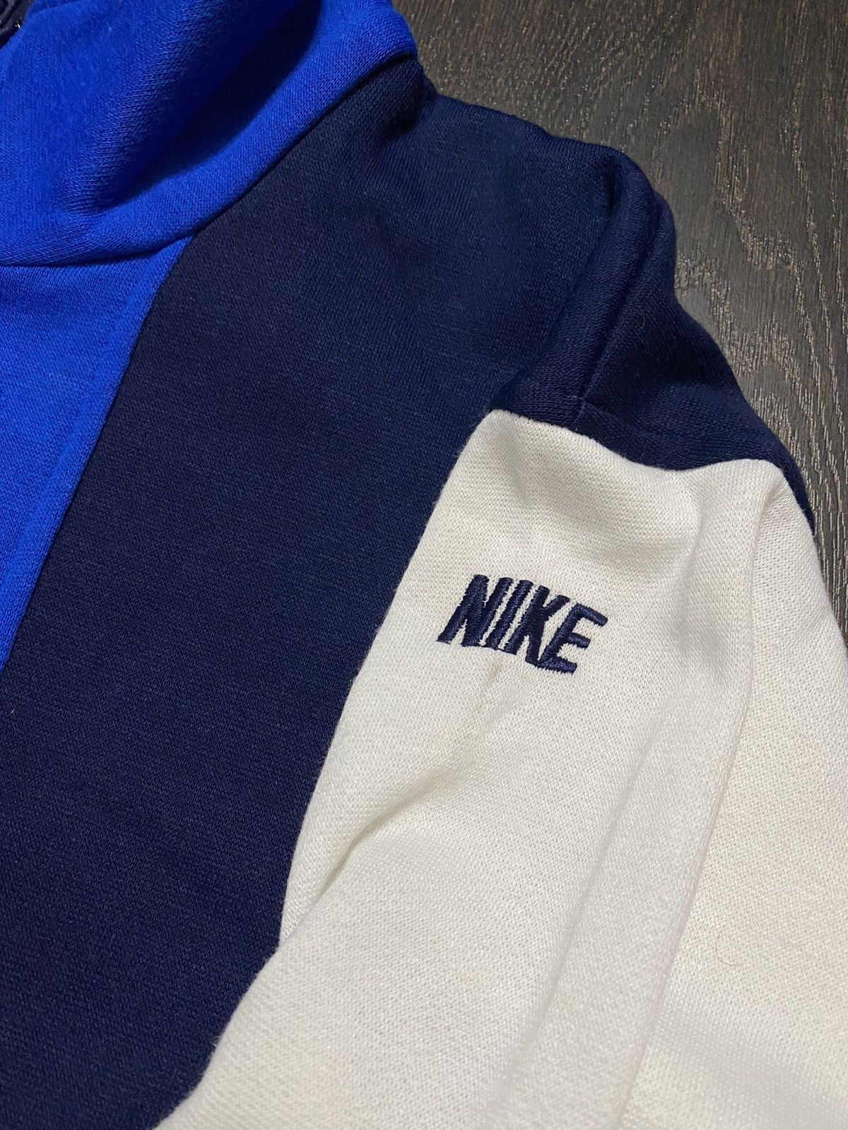 Nike × Vintage Vintage 1980’s Black/Blue Nike Full Sweatsuit DSWT Size US L / EU 52-54 / 3 - 11 Thumbnail