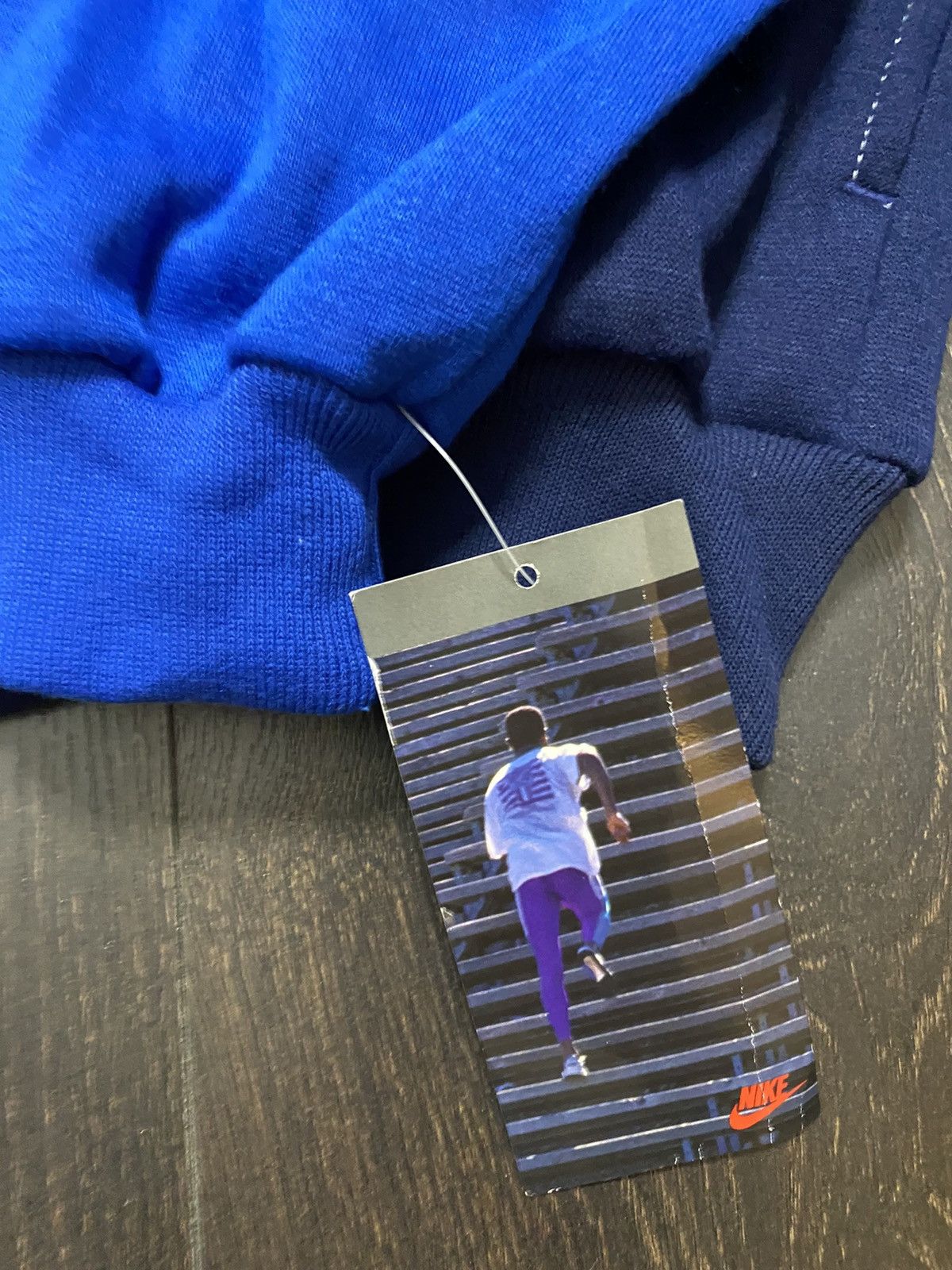 Nike × Vintage Vintage 1980’s Black/Blue Nike Full Sweatsuit DSWT Size US L / EU 52-54 / 3 - 8 Thumbnail