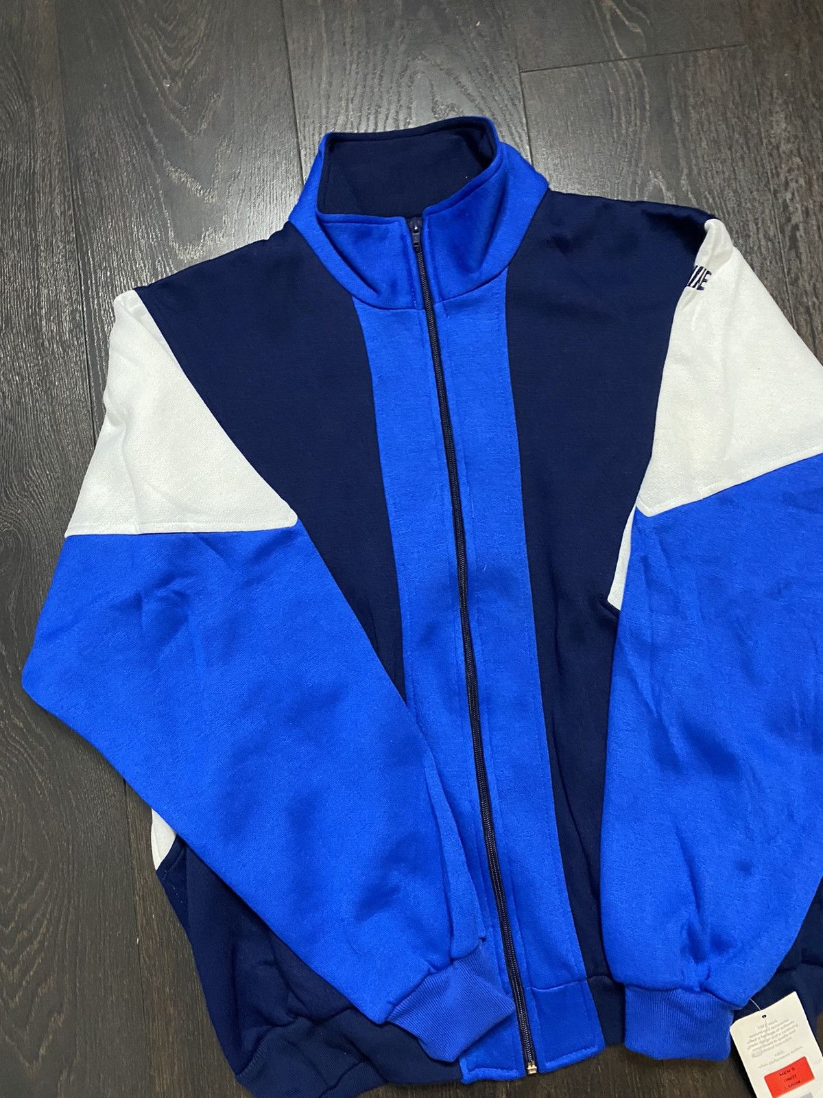 Nike × Vintage Vintage 1980’s Black/Blue Nike Full Sweatsuit DSWT Size US L / EU 52-54 / 3 - 2 Thumbnail
