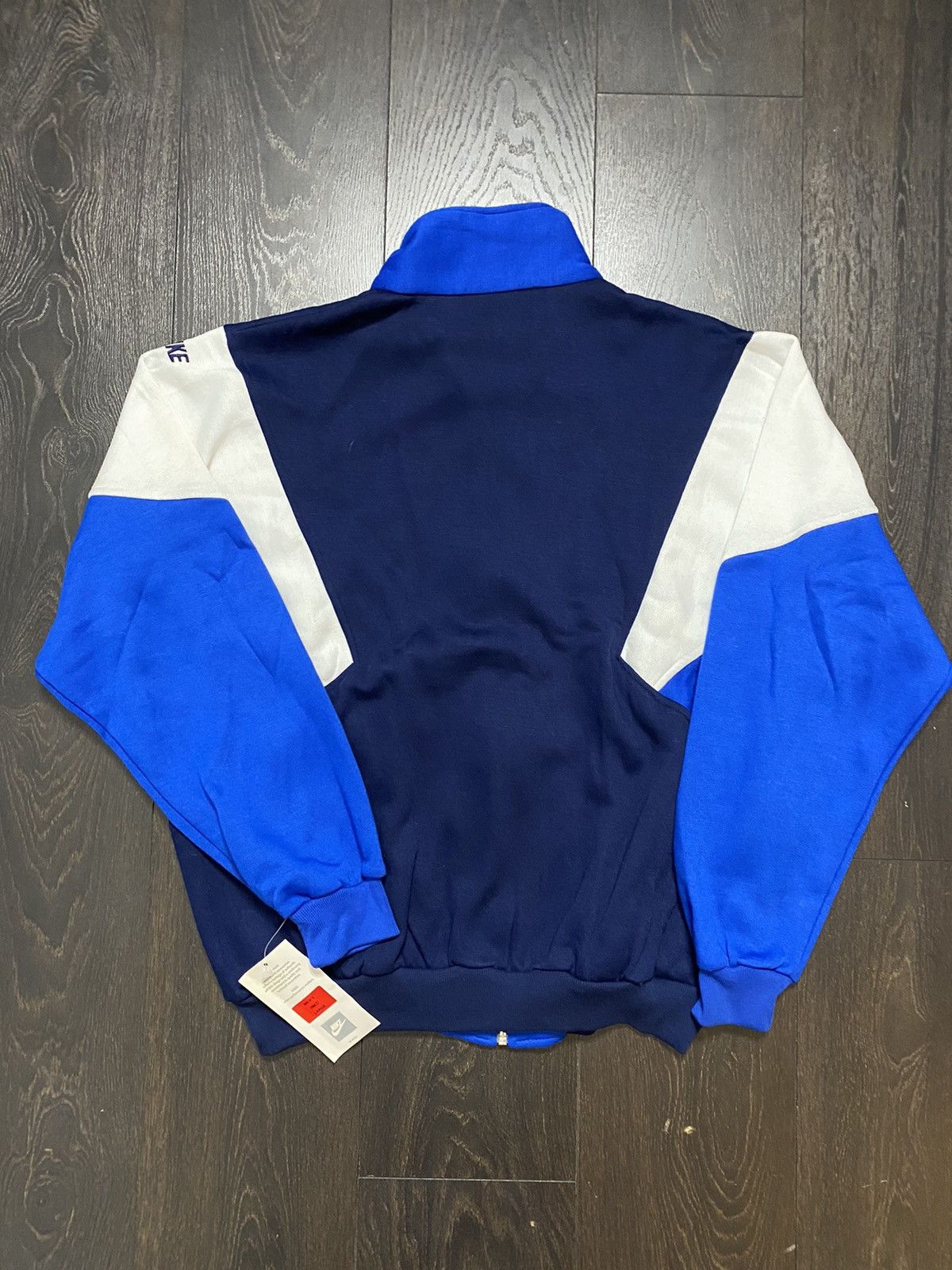 Nike × Vintage Vintage 1980’s Black/Blue Nike Full Sweatsuit DSWT Size US L / EU 52-54 / 3 - 4 Thumbnail