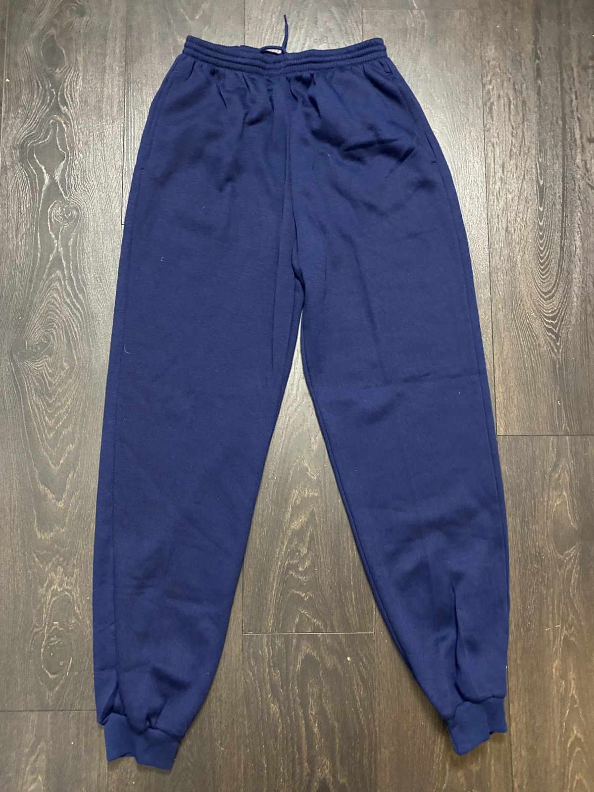 Nike × Vintage Vintage 1980’s Black/Blue Nike Full Sweatsuit DSWT Size US L / EU 52-54 / 3 - 14 Thumbnail