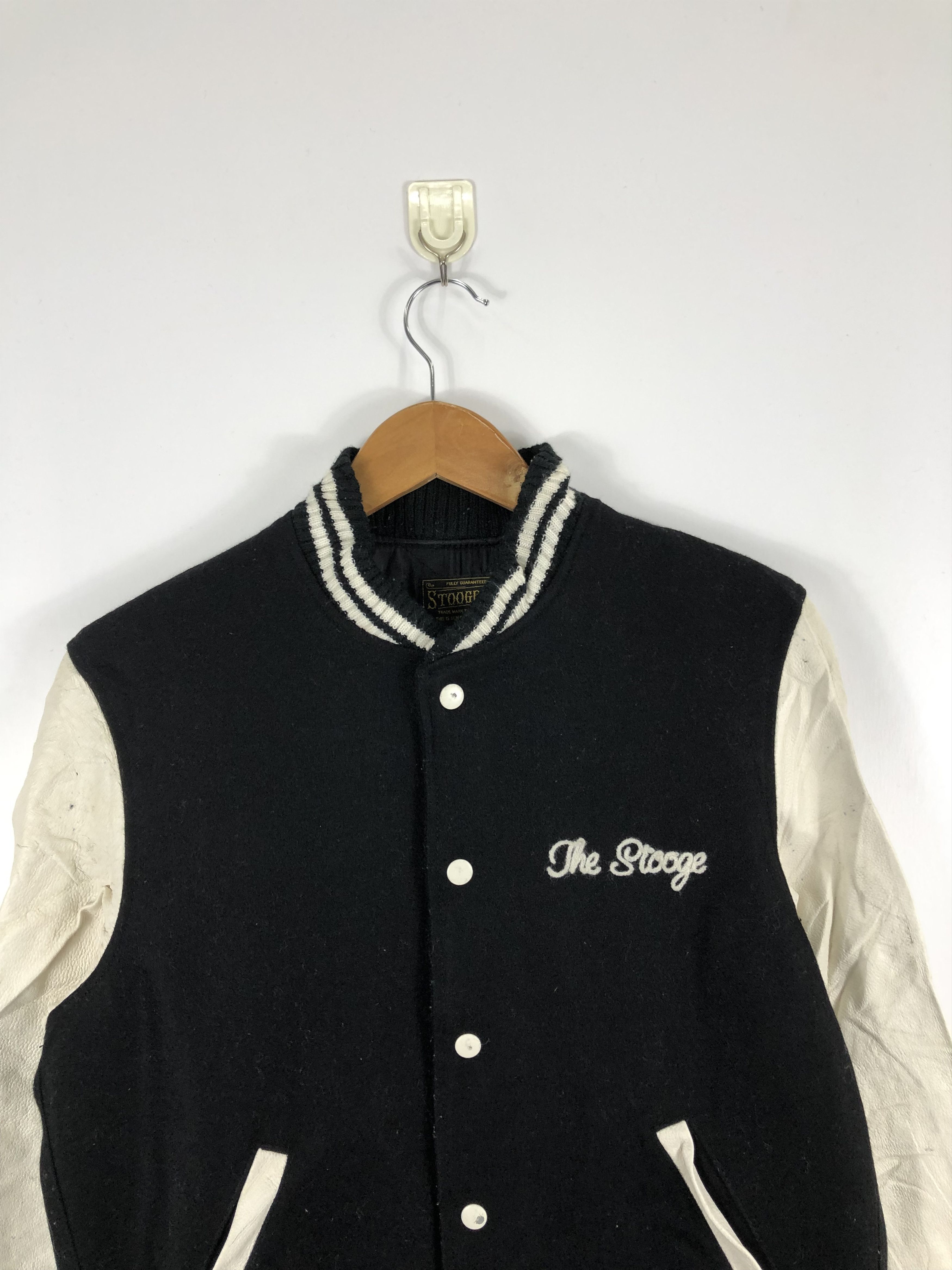 Vintage Vintage 90s H.A.W.G Varsity Jacket Leather Sleeve V0253 Size US S / EU 44-46 / 1 - 2 Thumbnail