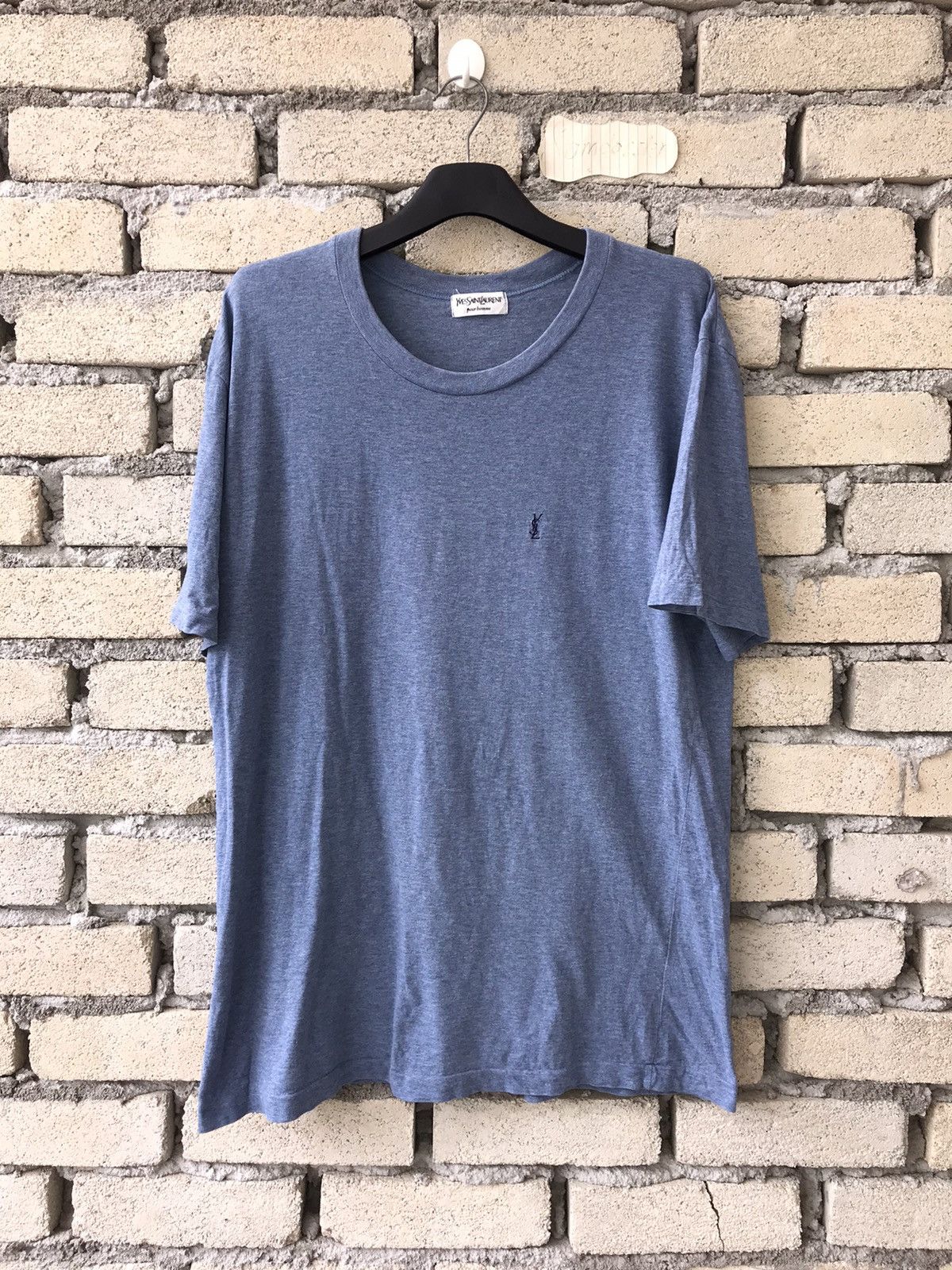 Yves Saint Laurent Yves Saint Laurent YSL Tshirt Small Embroidery Logo Size US M / EU 48-50 / 2 - 1 Thumbnail