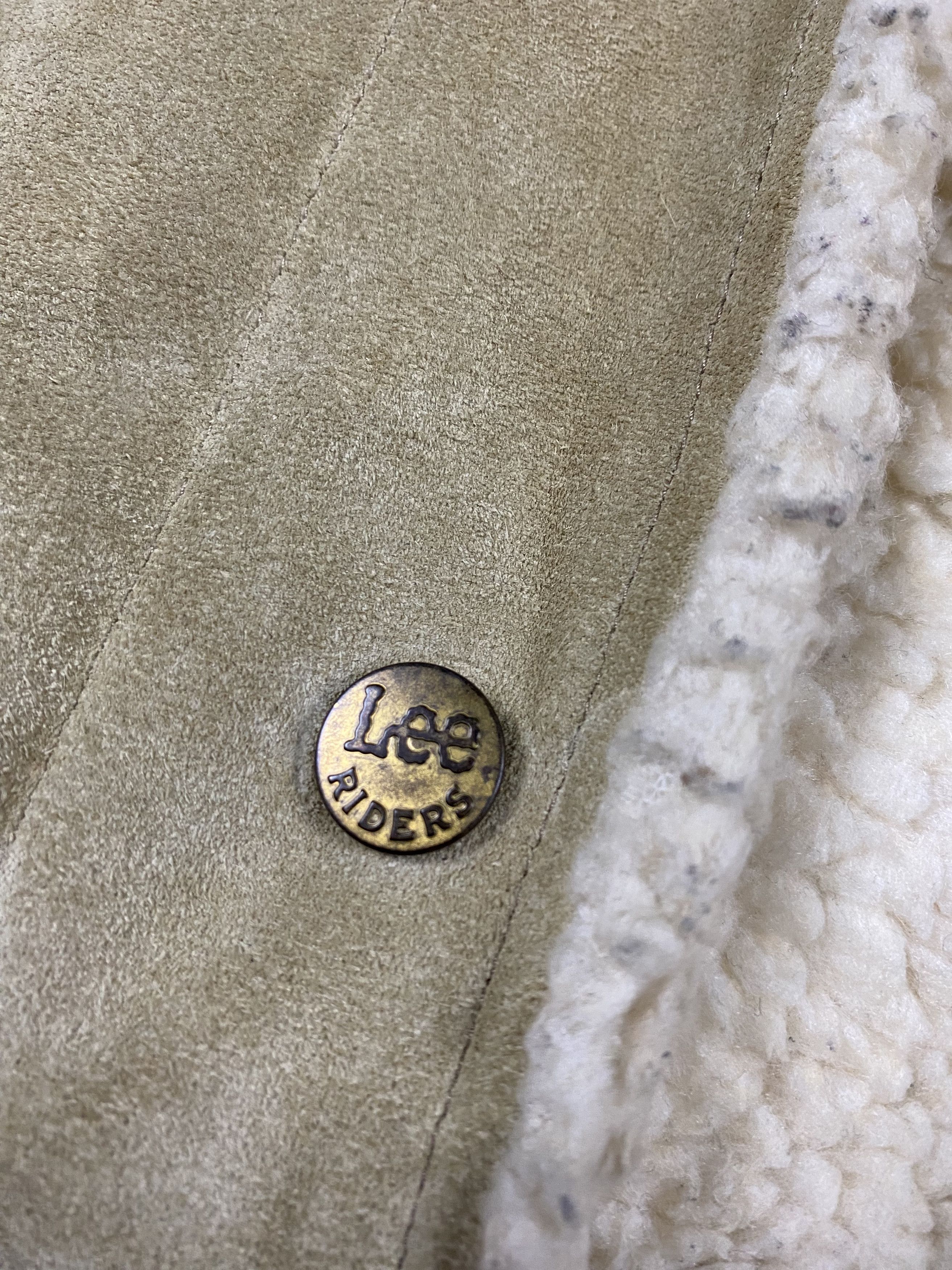 Lee × Vintage Vintage LEE Storm Rider Suede Leather Sherpa Size US S / EU 44-46 / 1 - 12 Thumbnail