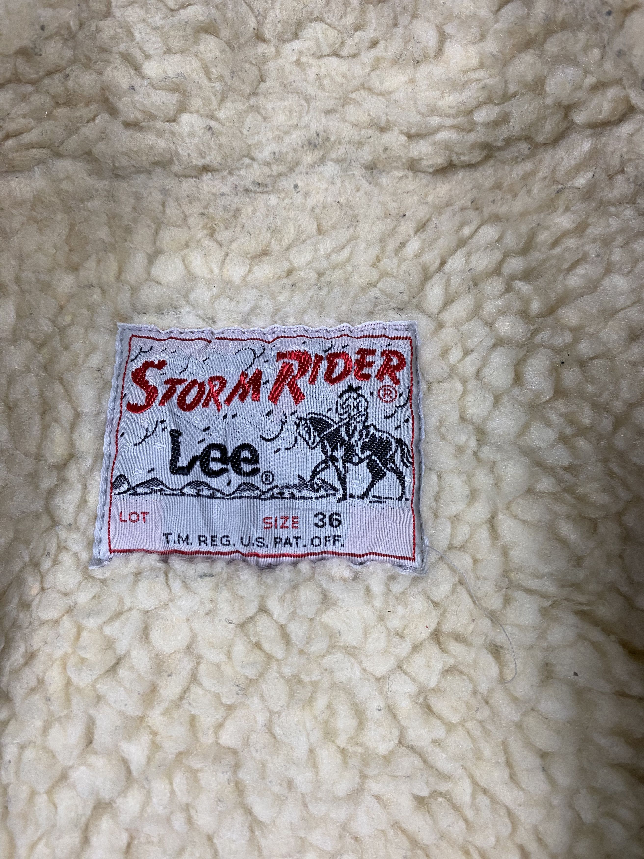 Lee × Vintage Vintage LEE Storm Rider Suede Leather Sherpa Size US S / EU 44-46 / 1 - 13 Thumbnail
