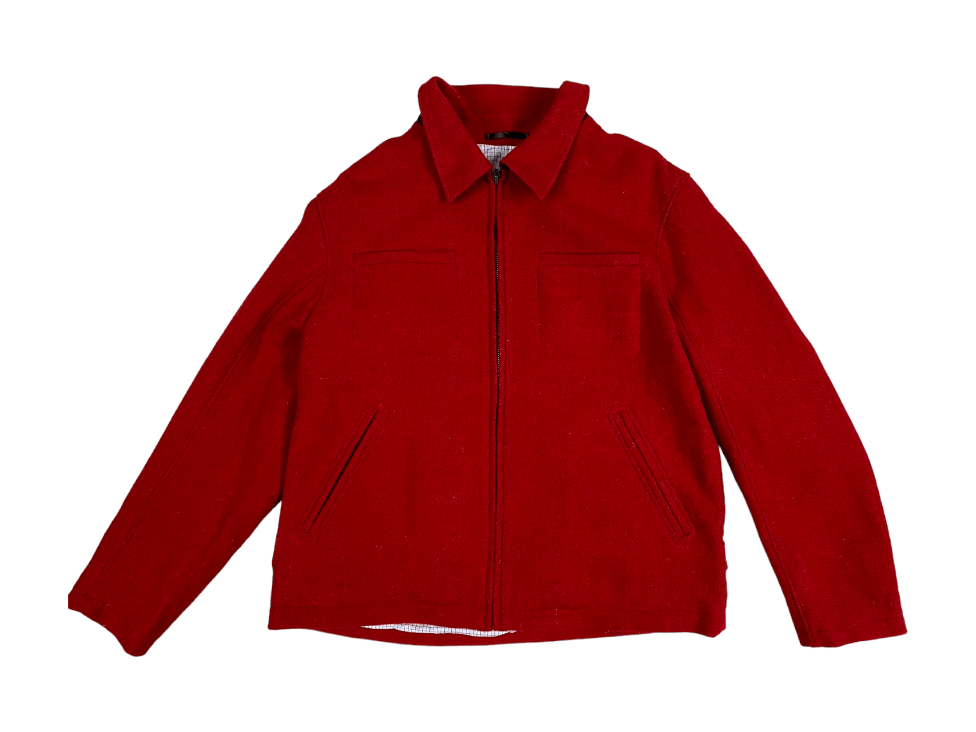 Haris Tweed Wool Jacket Zip Hand Woven