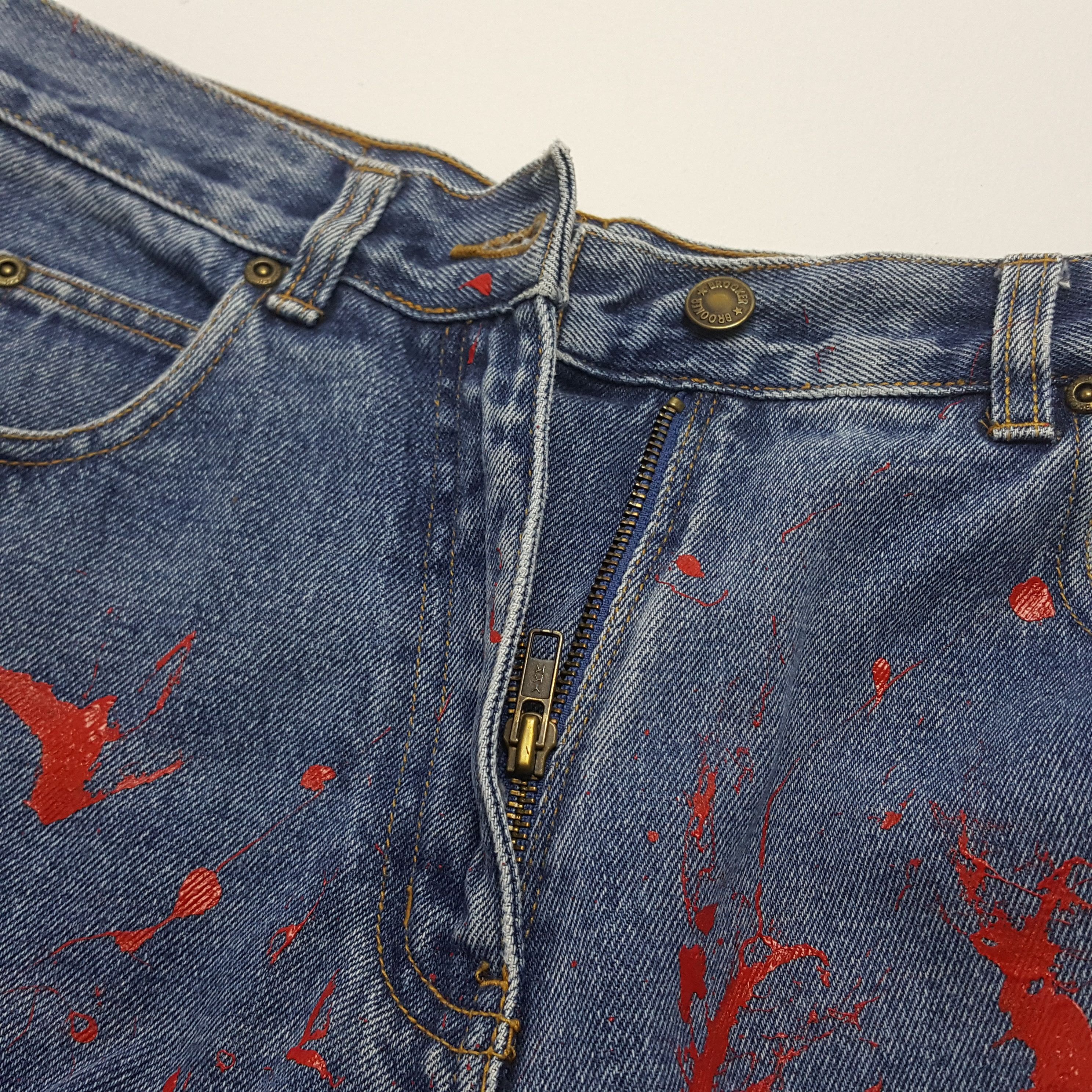 Japanese Brand Vintage BROOKER Japanese Brand Distressed Custom Jeans Size US 28 / EU 44 - 14 Thumbnail