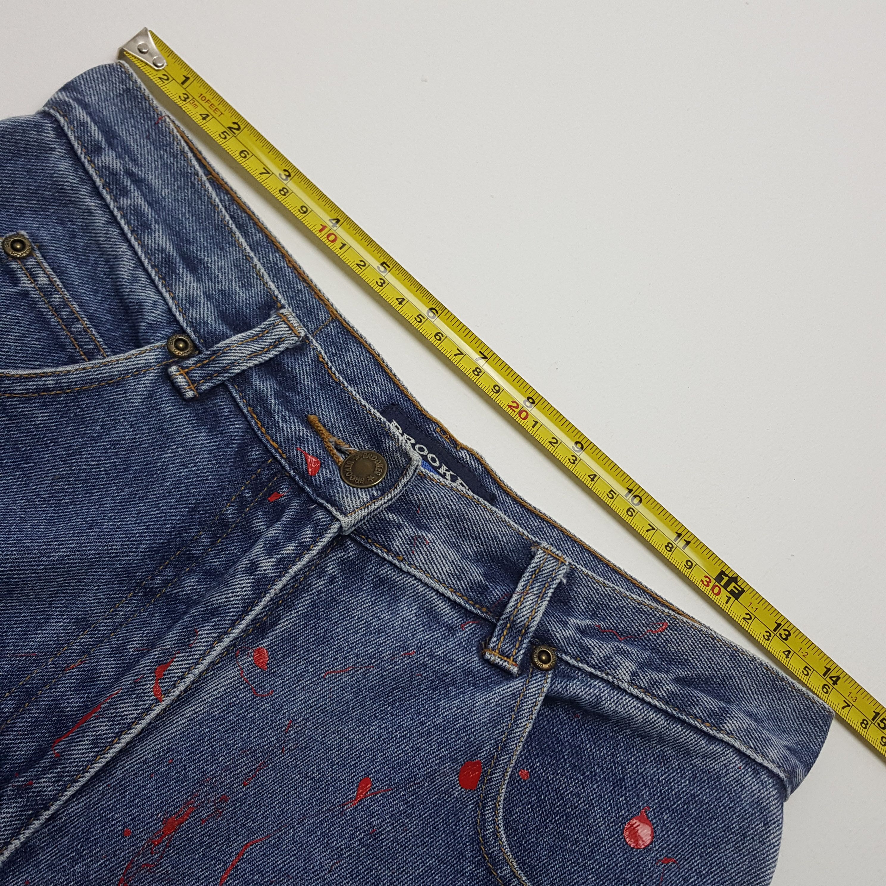Japanese Brand Vintage BROOKER Japanese Brand Distressed Custom Jeans Size US 28 / EU 44 - 19 Thumbnail